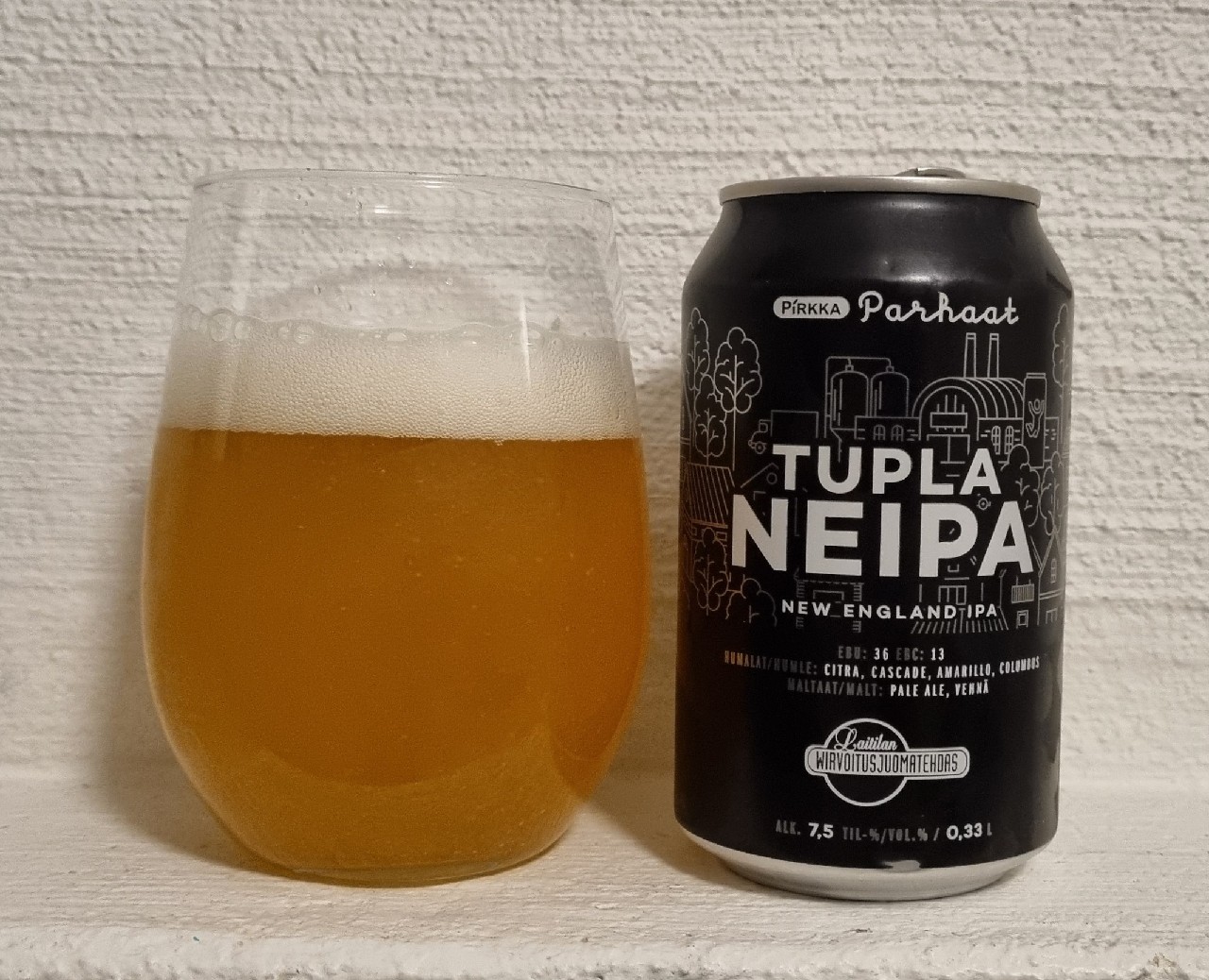 Pirkka Parhaat Tupla NEIPA, Laitilan Wirvoitusjuomatehdas
