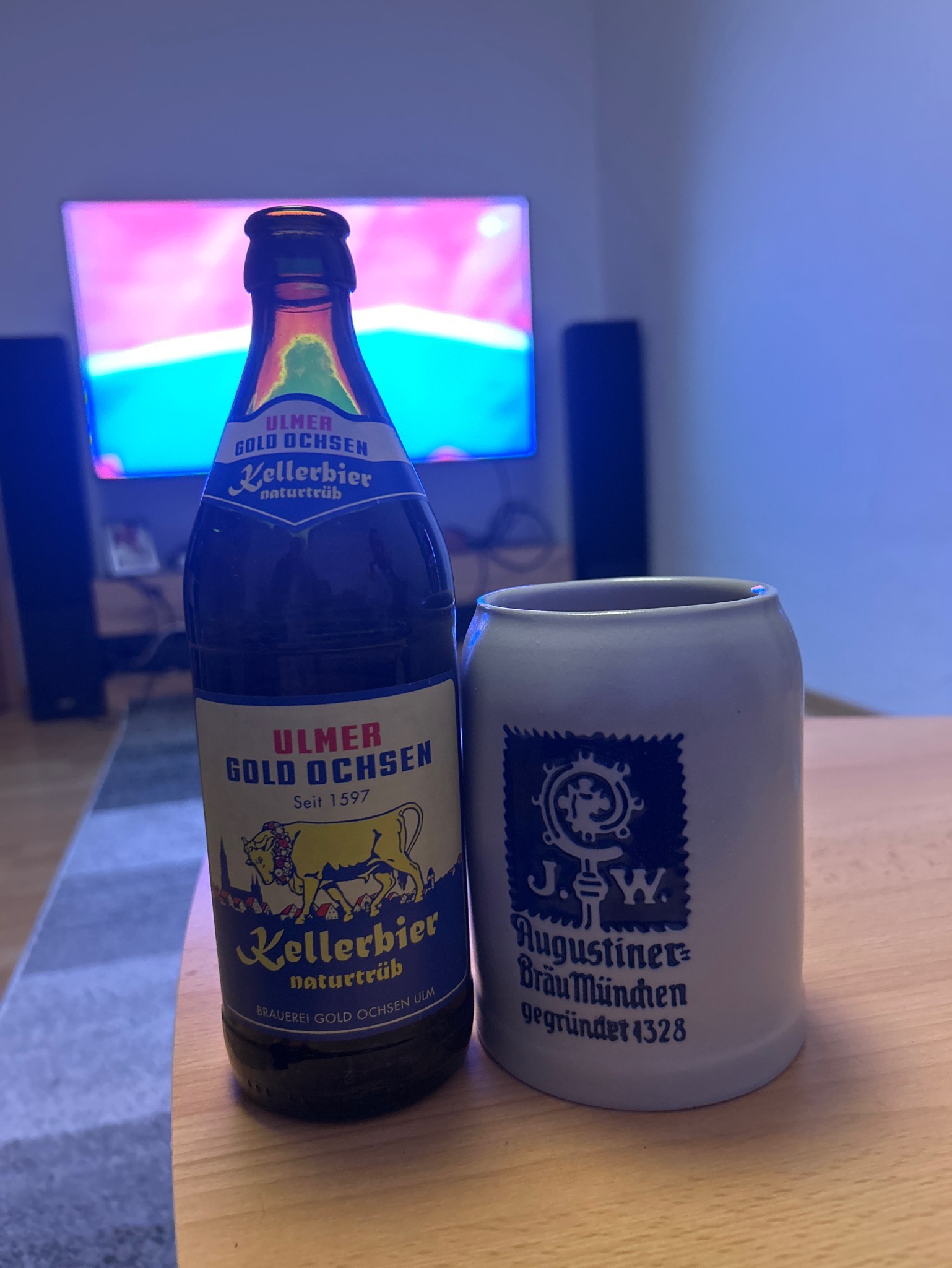 Gold Ochsen Kellerbier Naturtrüb, Brauerei Gold Ochsen