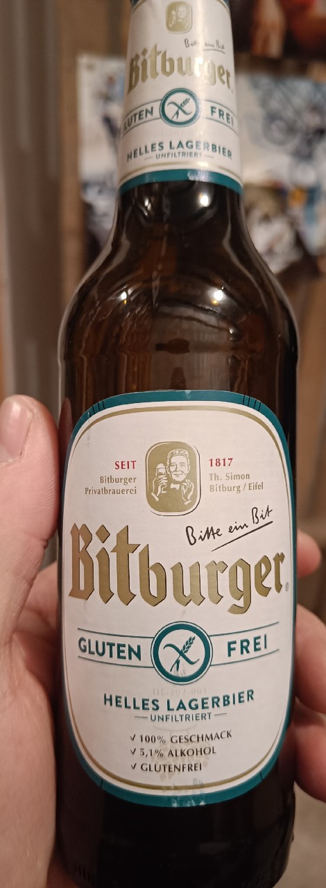 Bitburger Helles Lagerbier Glutenfrei, Germany