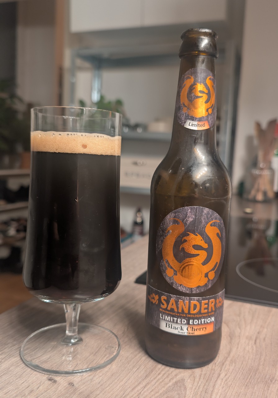 Sander Black Cherry Sour Stout, Braumanufaktur Sander