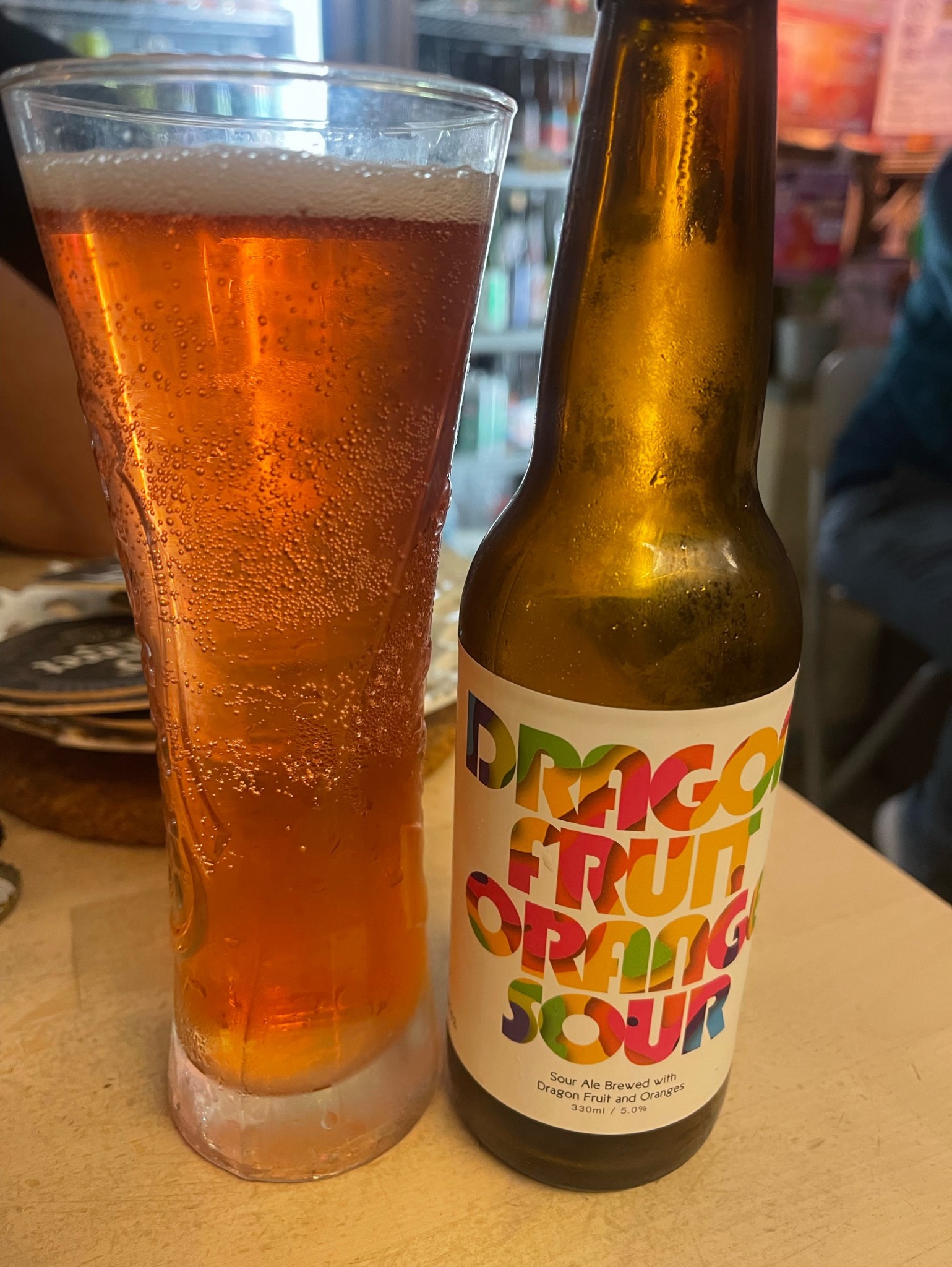 Dragon fruit orange sour, 55th Street Craft Brewery