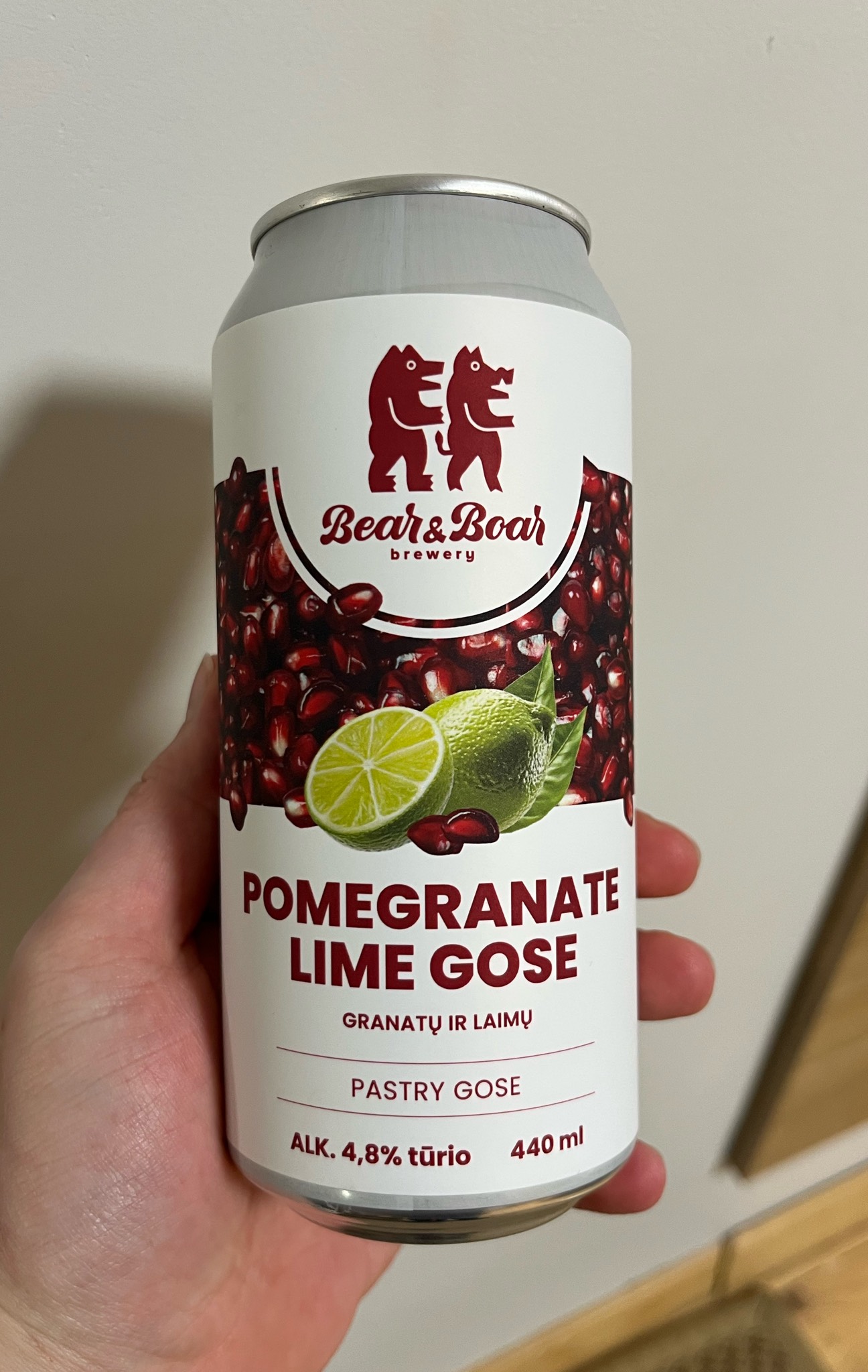Pomegranate lime gose, Bear And Boar