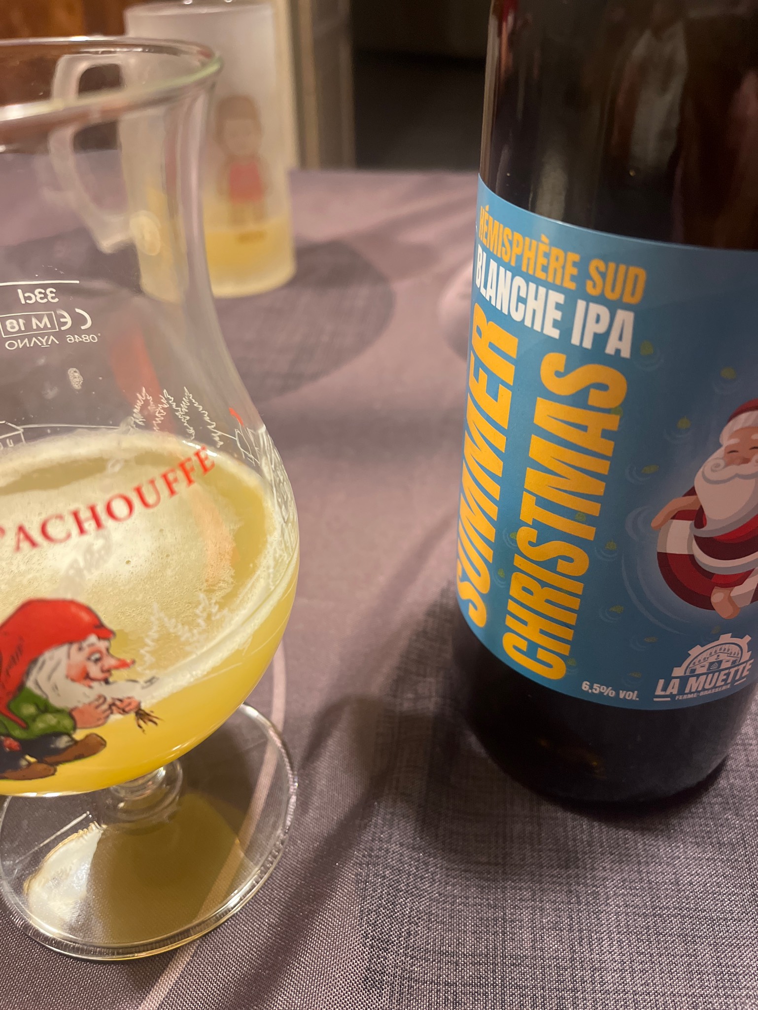 Hémisphère Sud blanche IPA summer christmas, Ferme-Brasserie La Muette