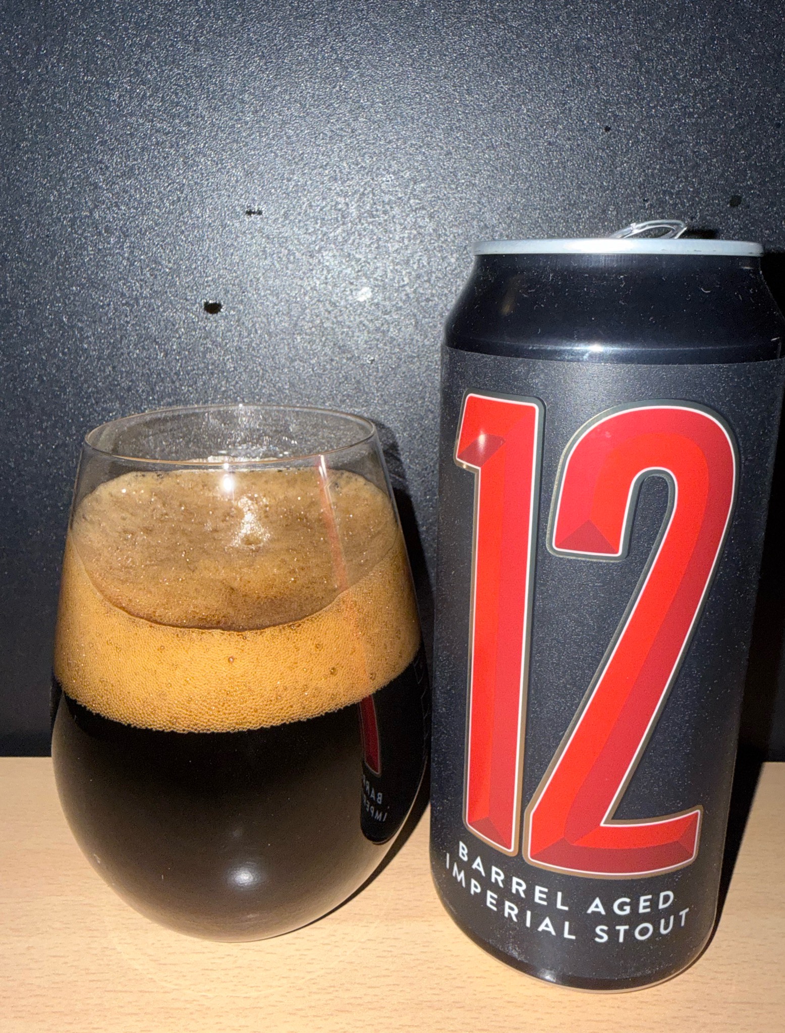12 Barrel aged imperial stout, Brew By Numbers