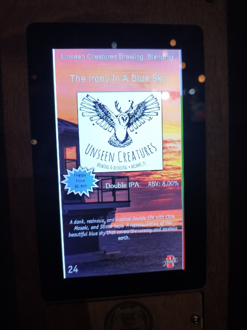 The Irony In A Blue Sky, Unseen Creatures Brewing & Blending