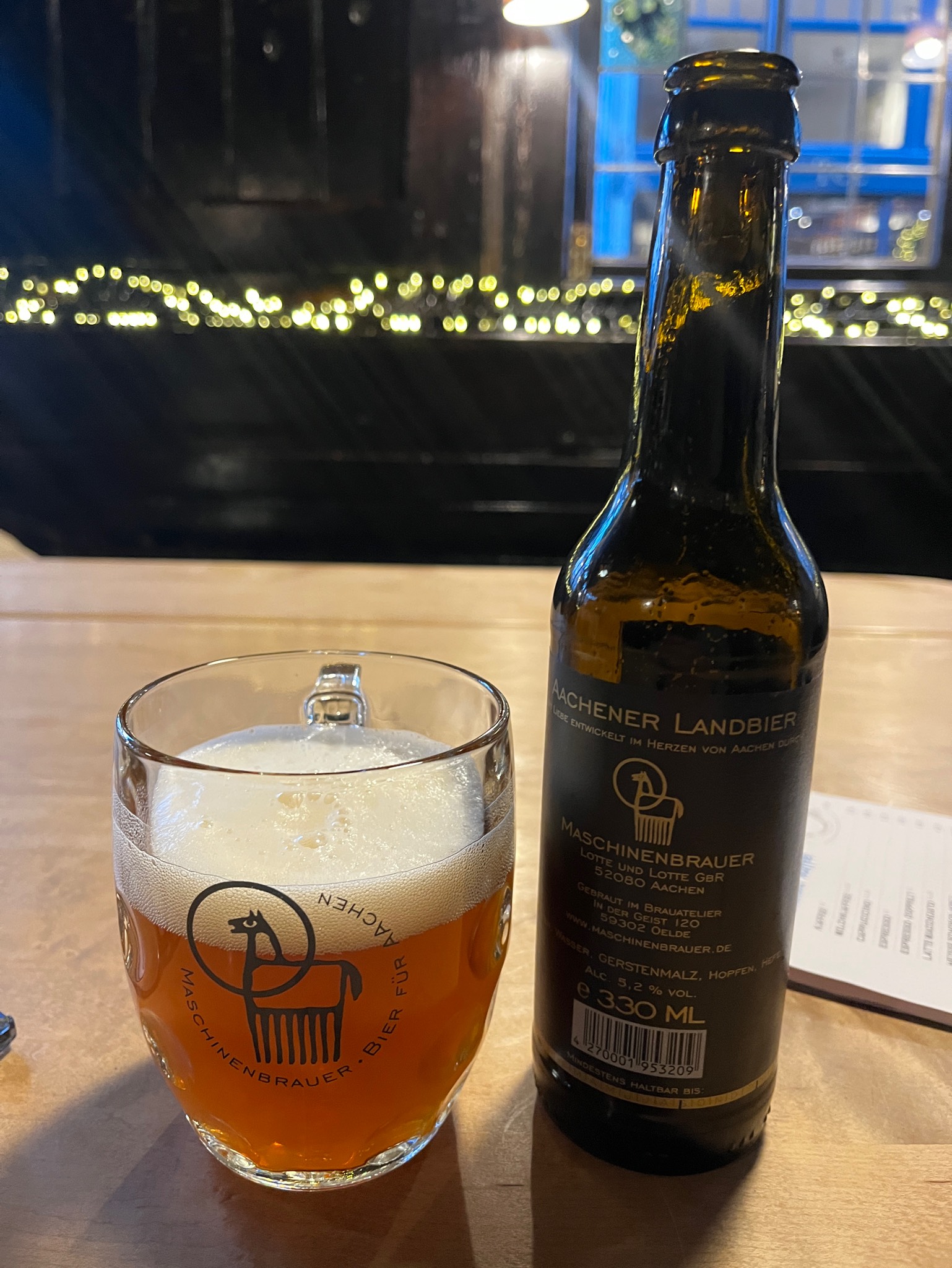 Aachener Landbier, Maschinenbrauer