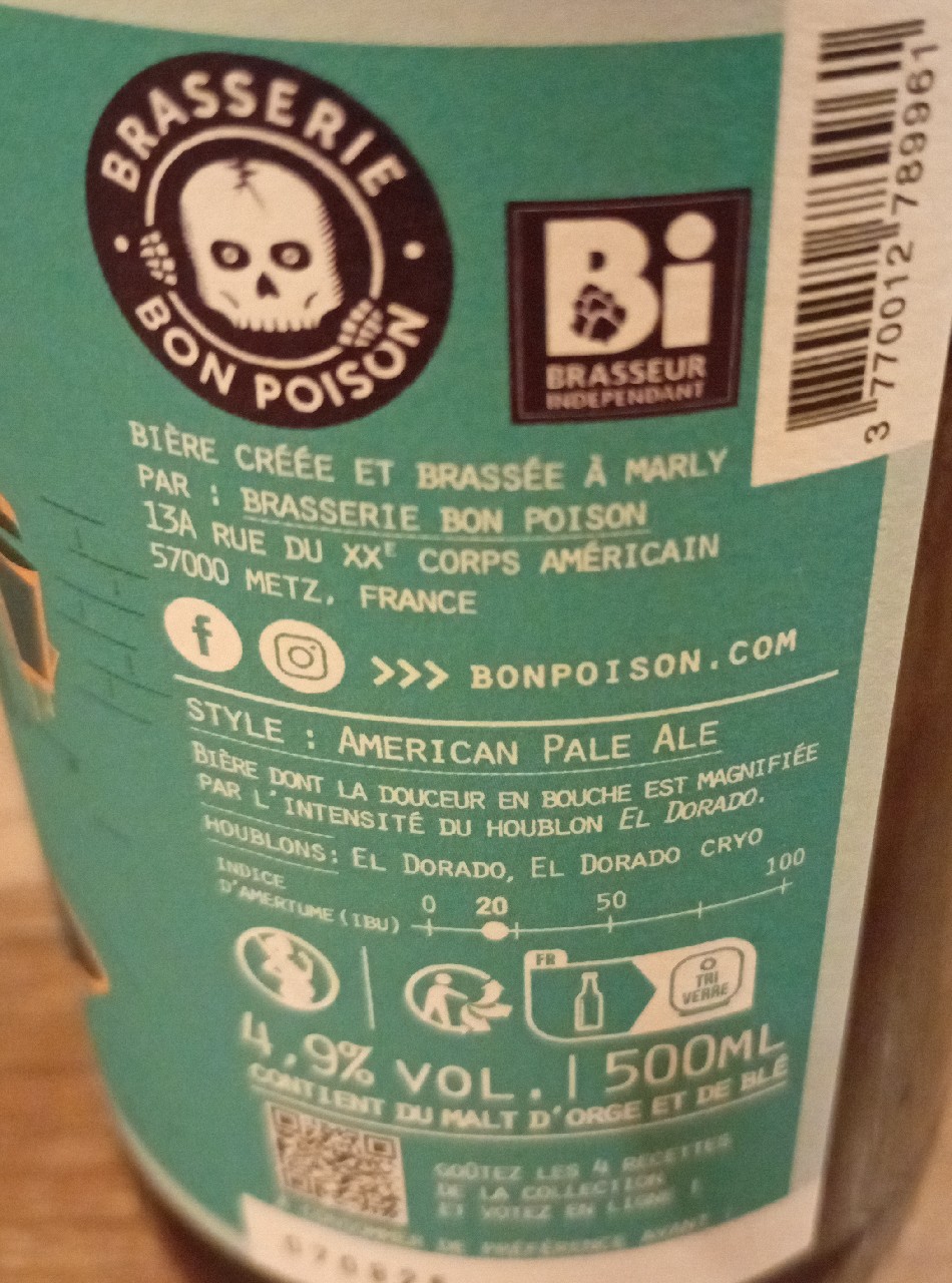 Bon Poison Chill Out Rockers, Brasserie Bon Poison