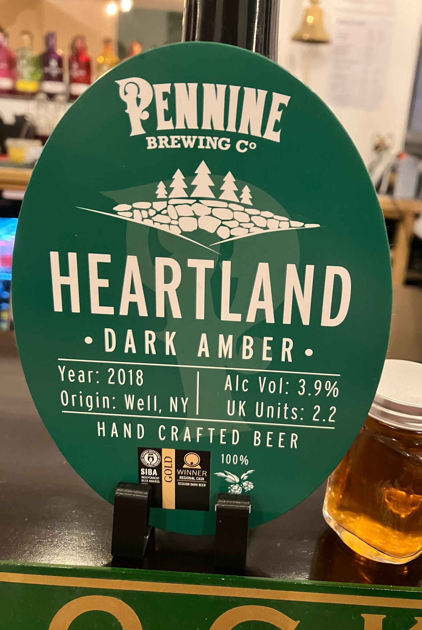 Heartland Dark Amber, Pennine Brewing Co.
