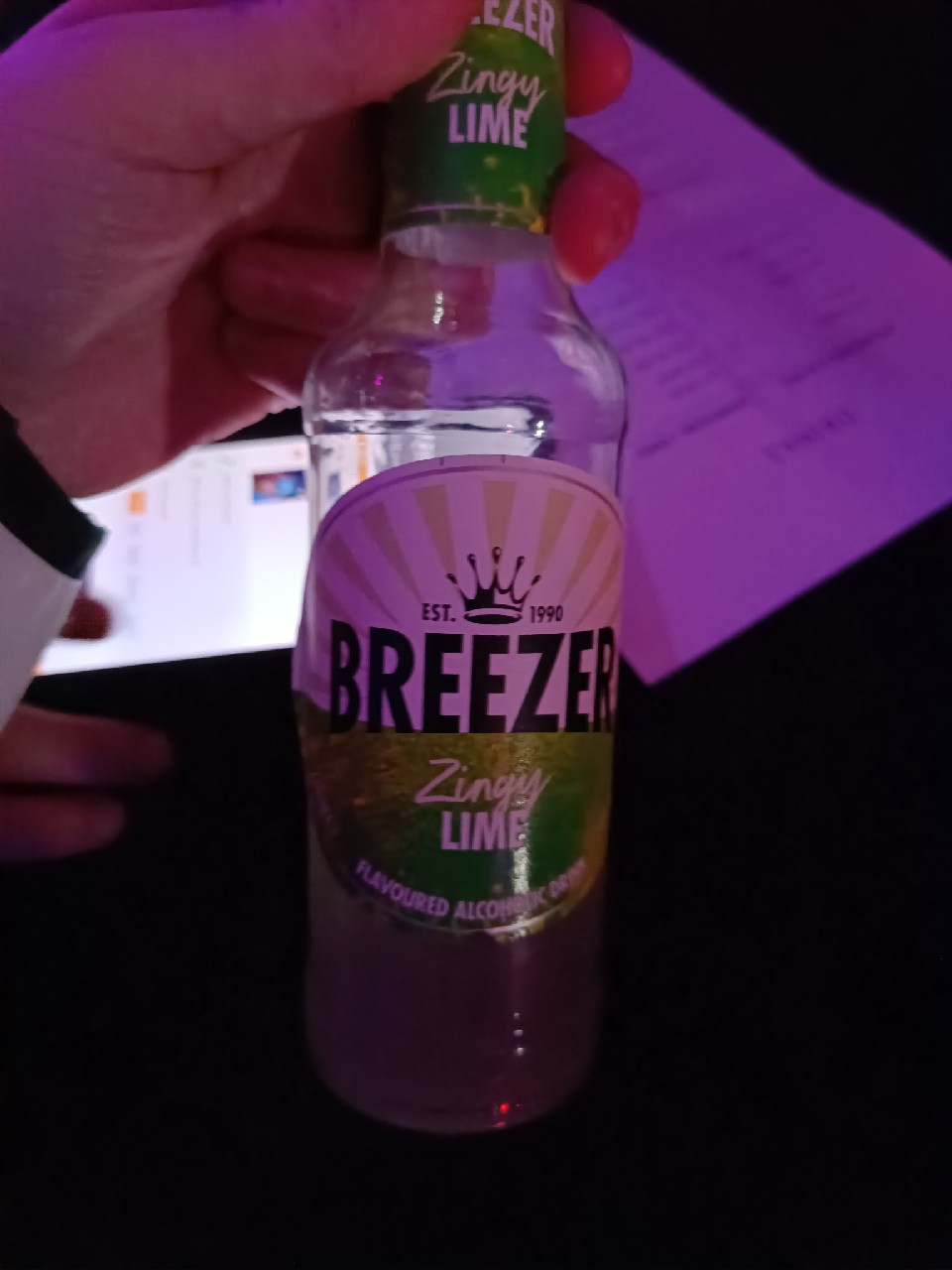 Breezer Lime, Bacardi