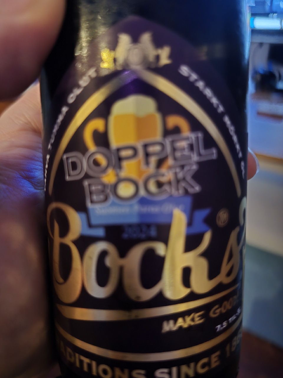 Bock's Doppelbock 8.0%, Bock's Corner Brewery
