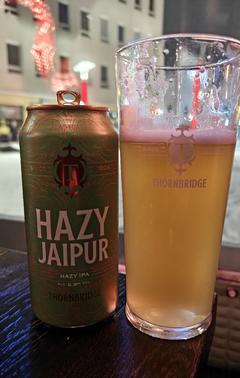 Hazy Jaipur, Thornbridge Brewery