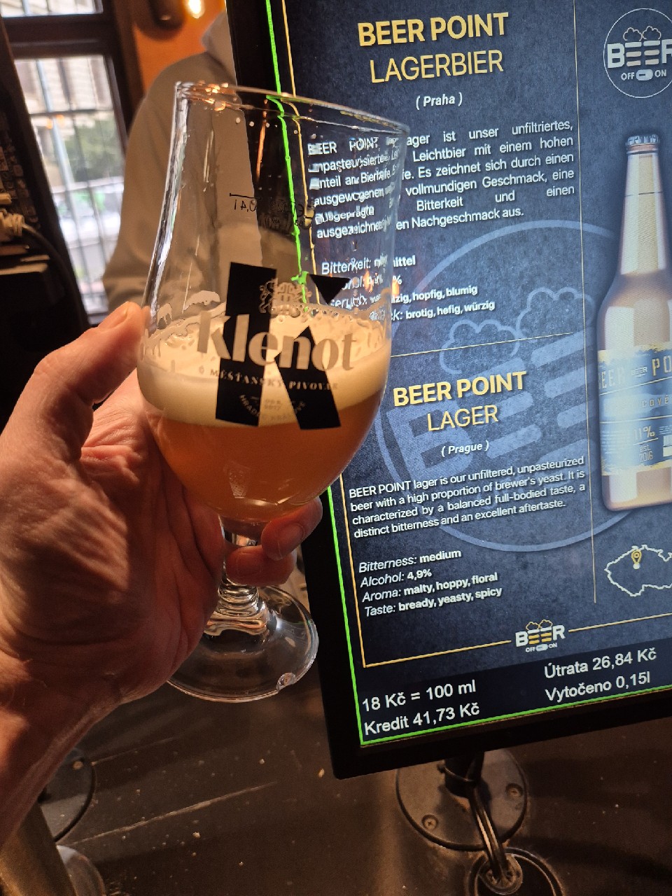 Beer Point Lager / Ležák 11°, Beer Point