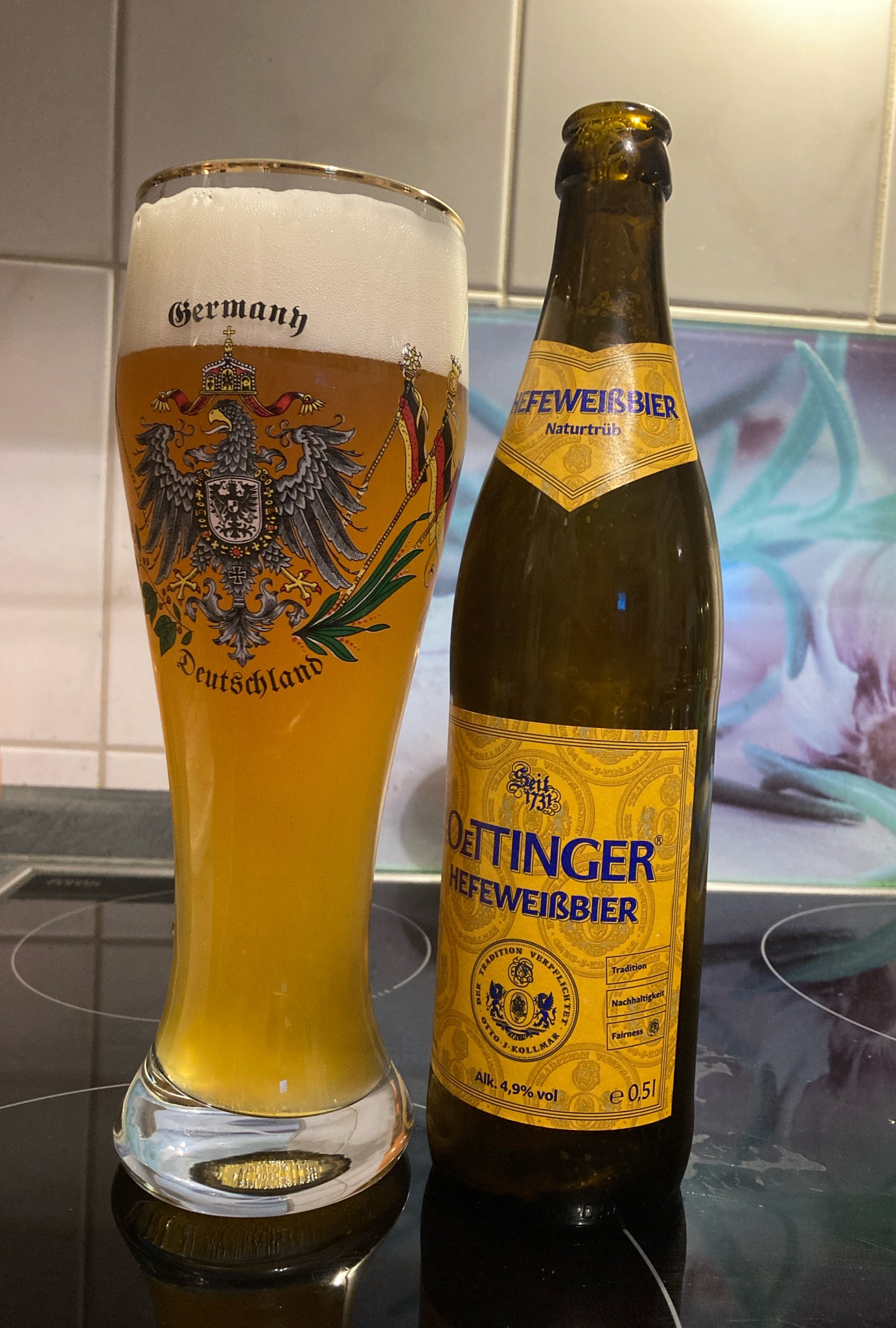 Oettinger Hefeweißbier Naturtrüb / Weissbier, Oettinger Brauerei