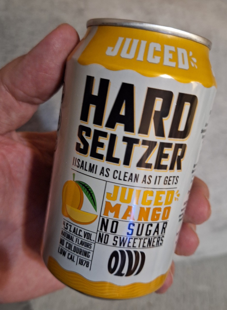 Hard Seltzer Juiced Mango, Finland
