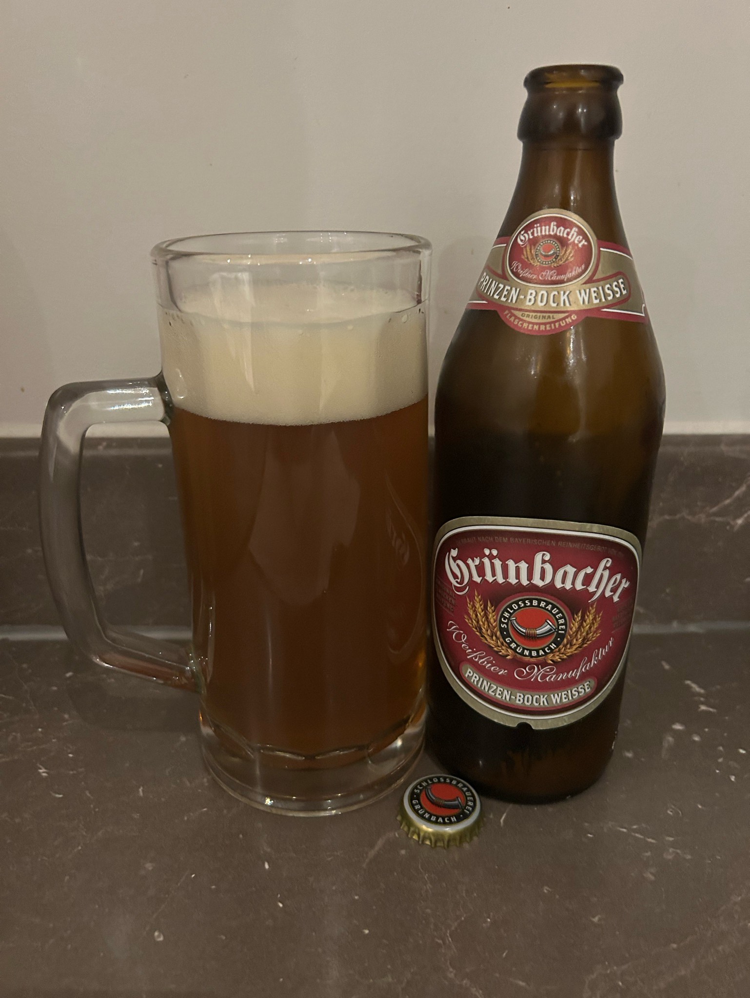 Grünbacher Prinzen-Bock Weisse, Schlossbrauerei Grünbach