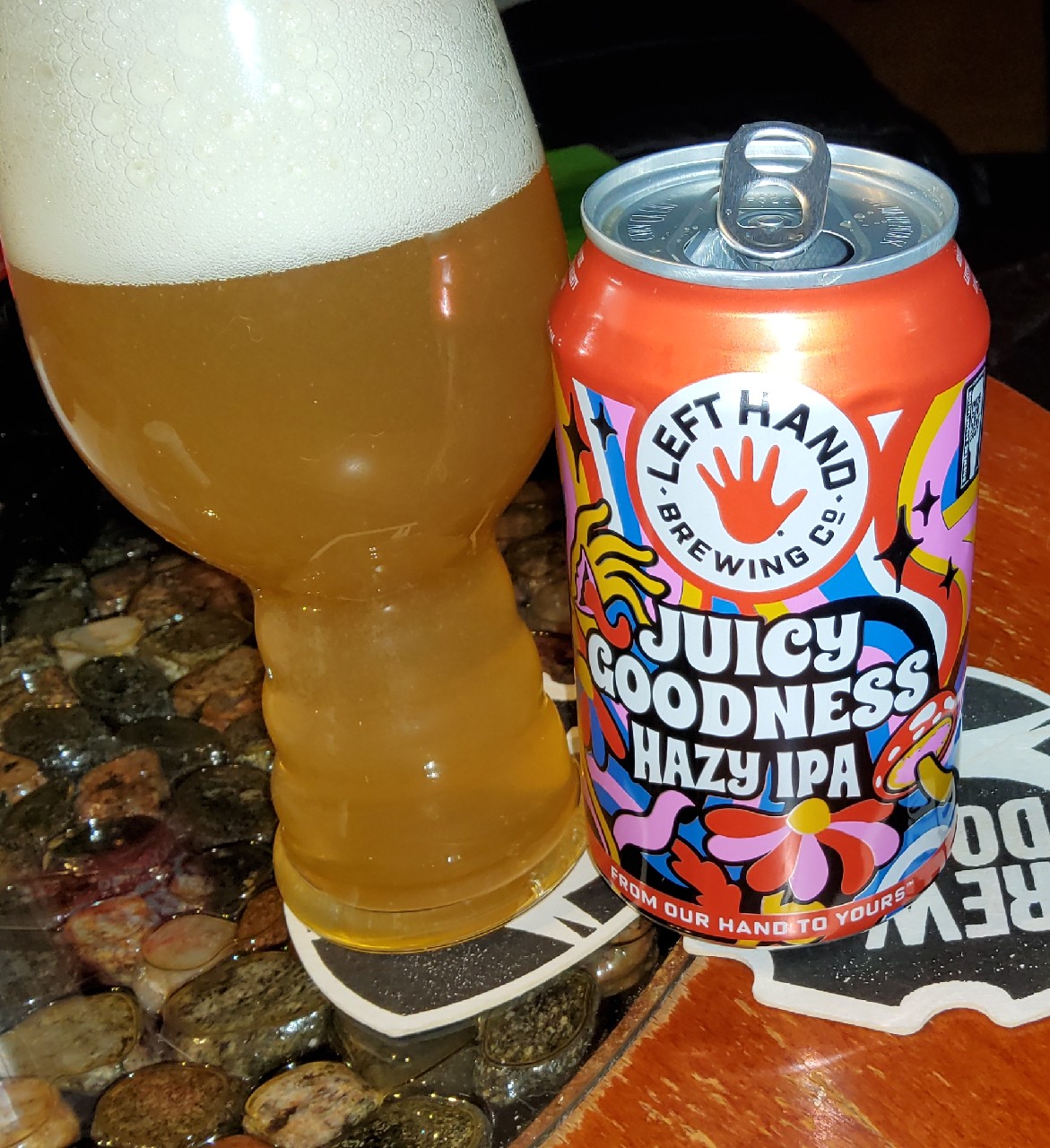 juicy goodness hazy ipa, Left Hand Brewing