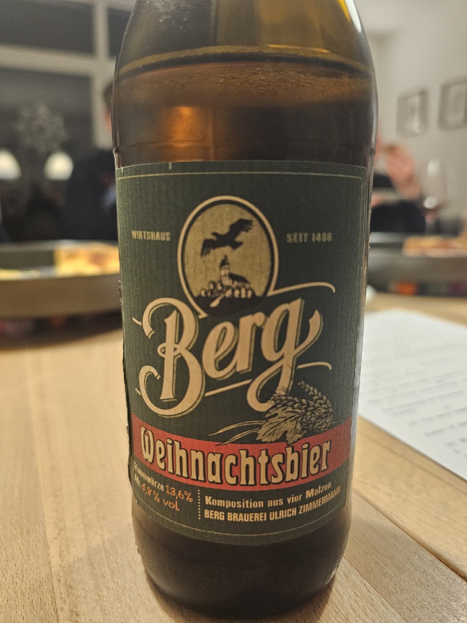 Weihnachtsbier, Berg Brauerei Ulrich Zimmermann