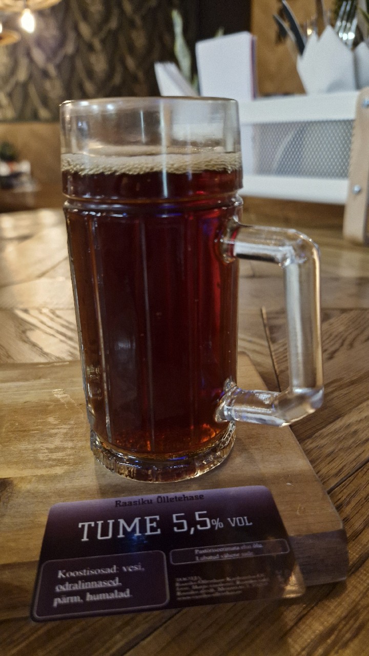 Tume, Raasiku Õlletehas