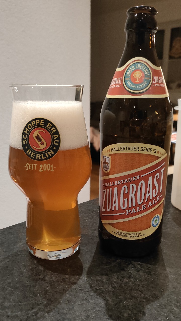 Hallertauer Zuagroast Pale Ale, Urban Chestnut Hallertauer Brauerei