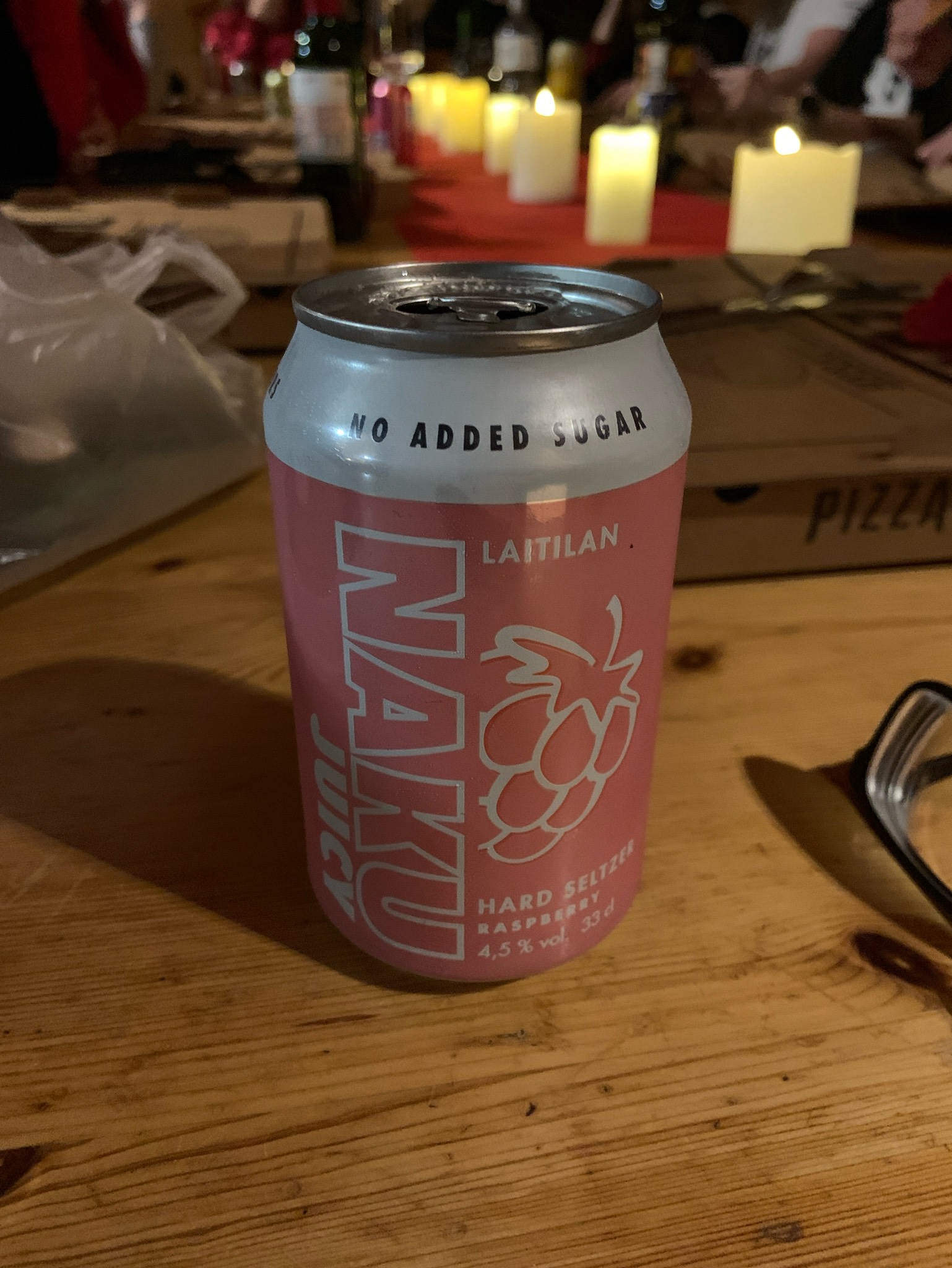 Naku Juicy Hard Seltzer Raspberry, Finland