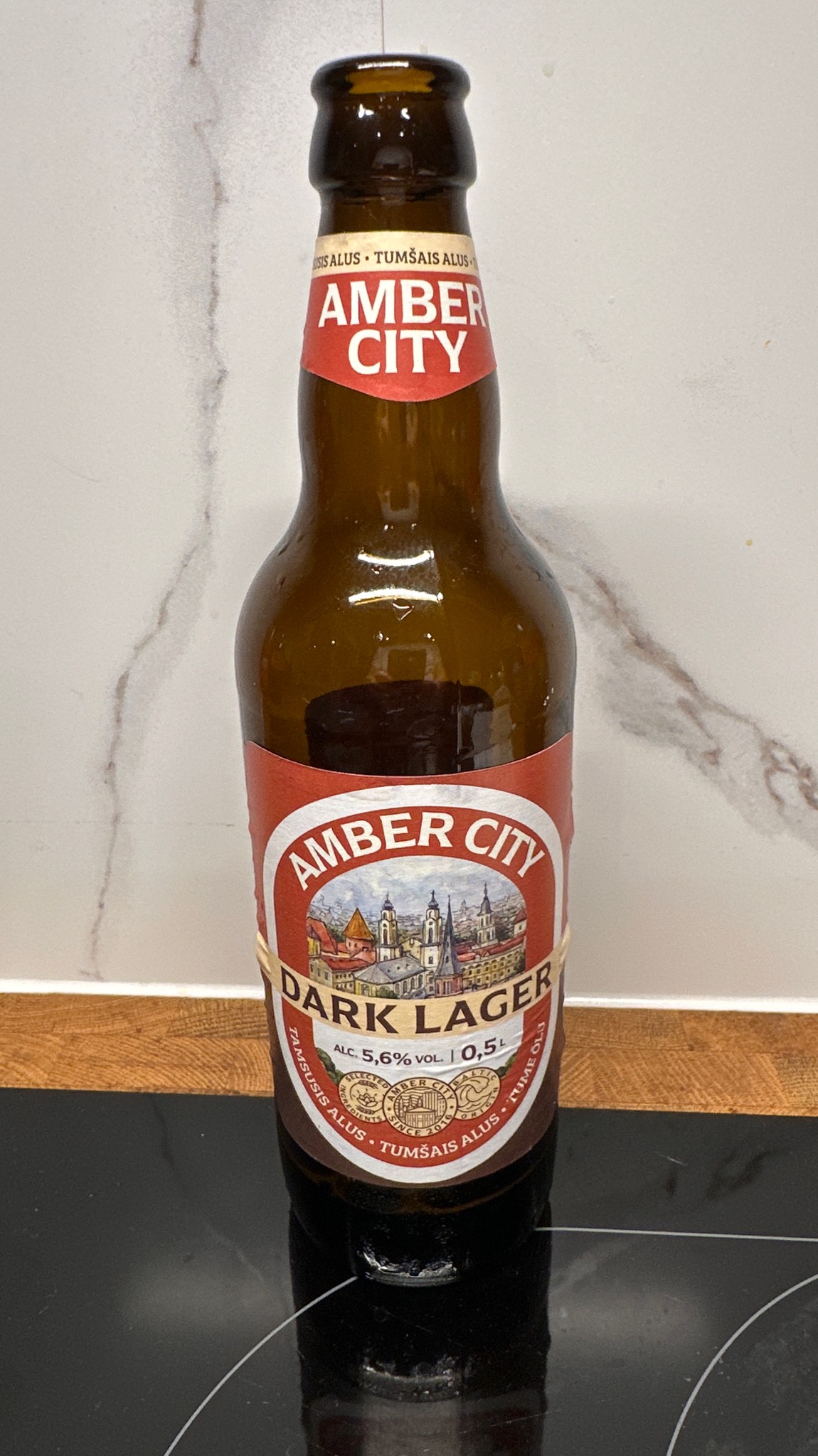 Amber city dark lager, Maxima Latvija