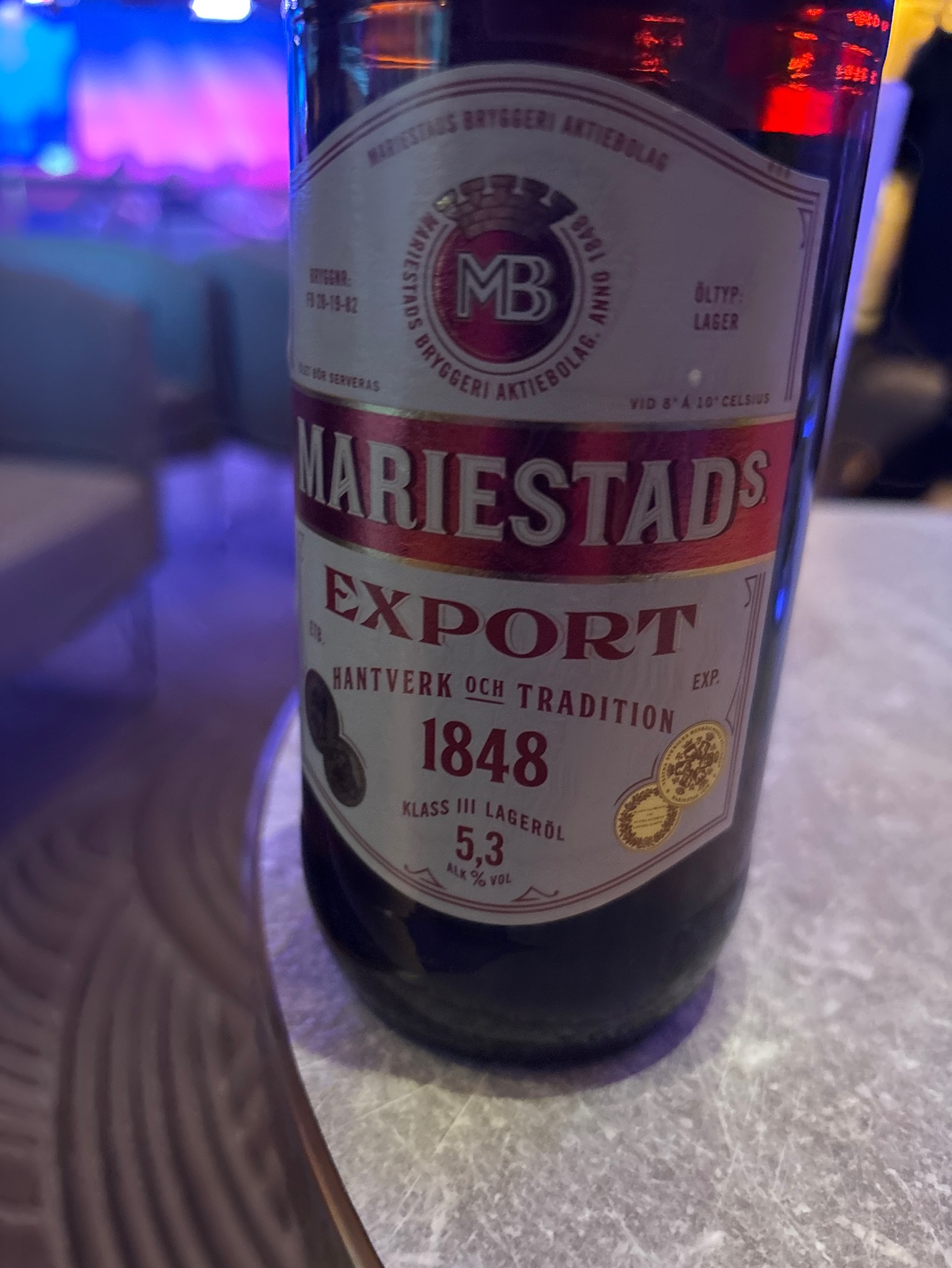 Mariestads Export, Sweden