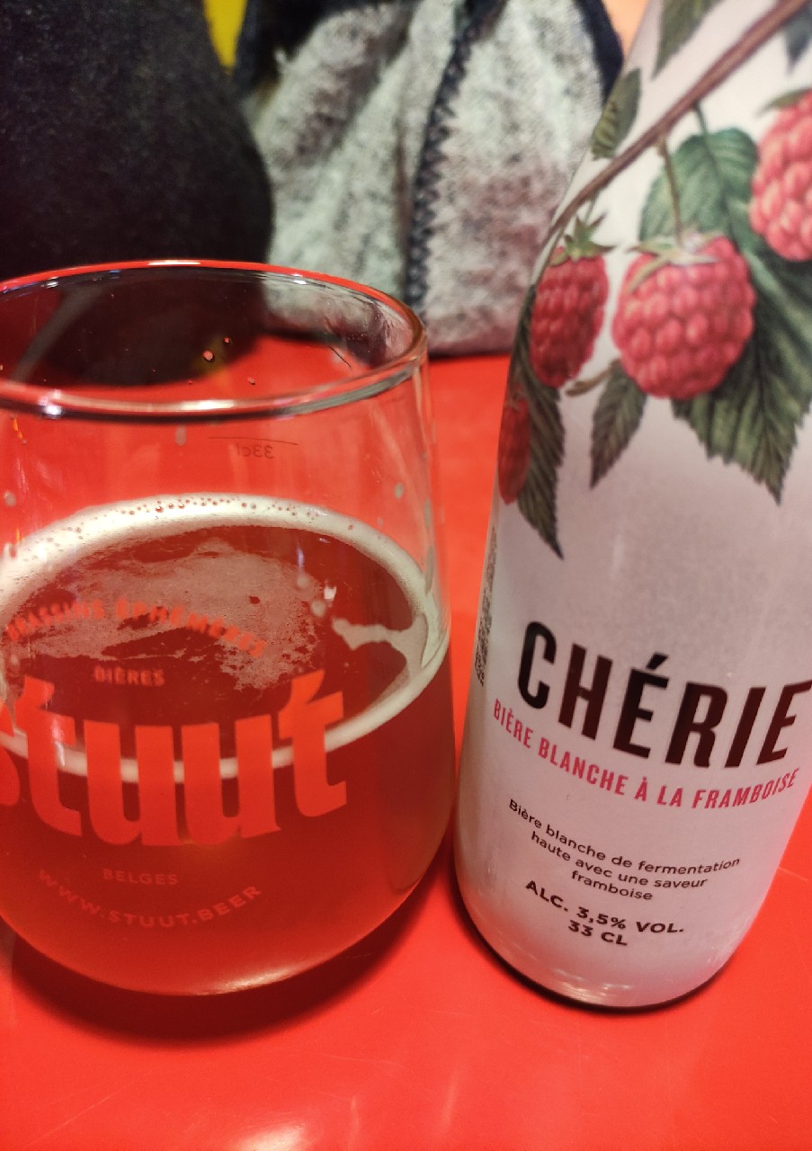 Chérie Bière Blanche à la Framboise, Brasserie de l'Abbaye d'Aulne