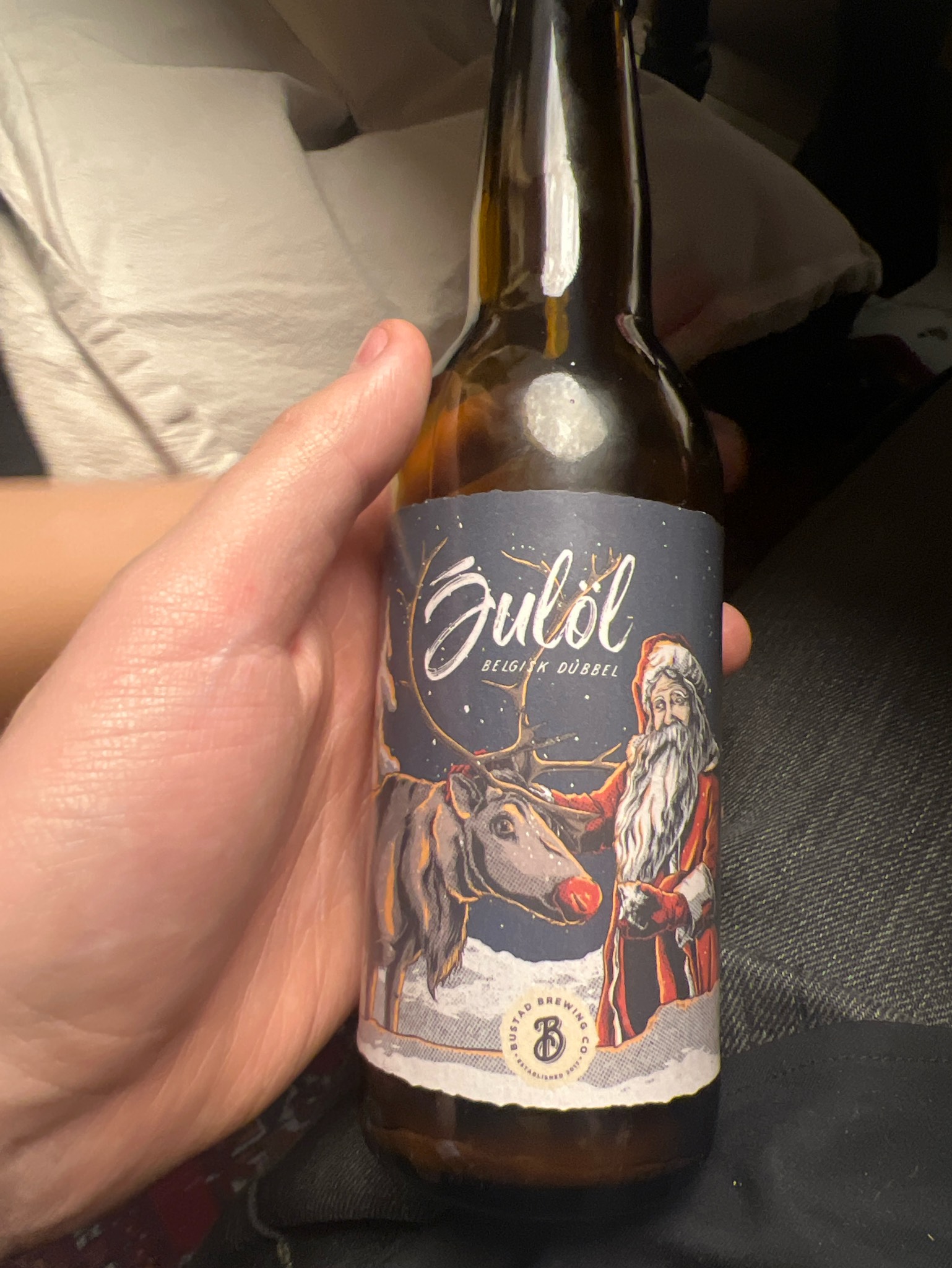 Julöl Belgisk Dubbel, Bustad Brewing