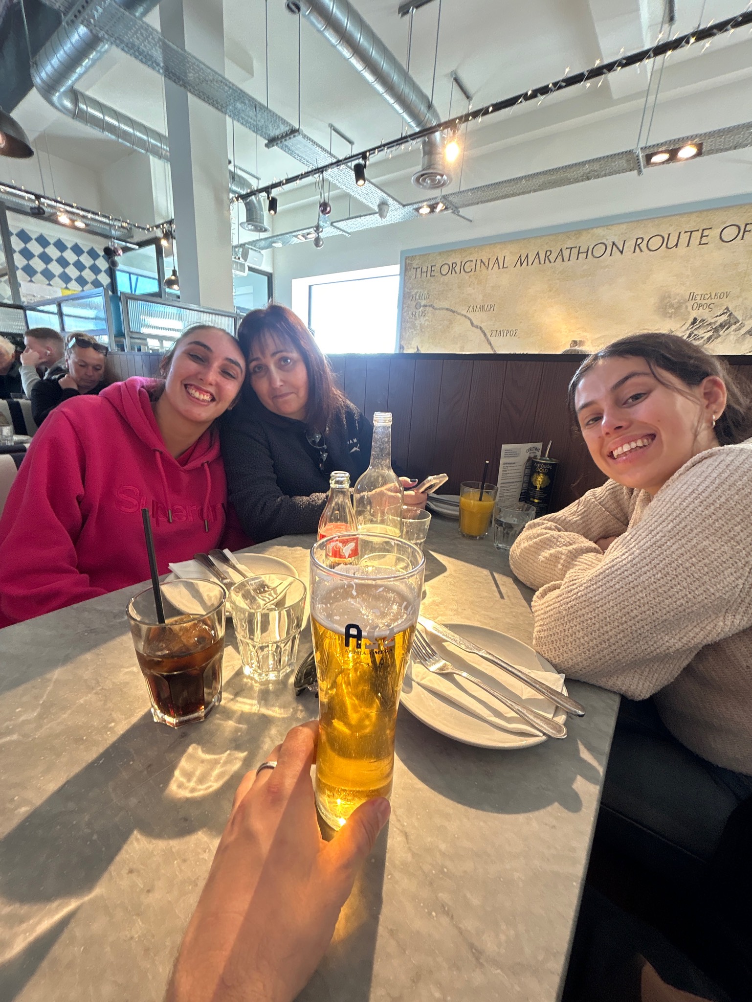 The real Greek lager., Alpha Omega