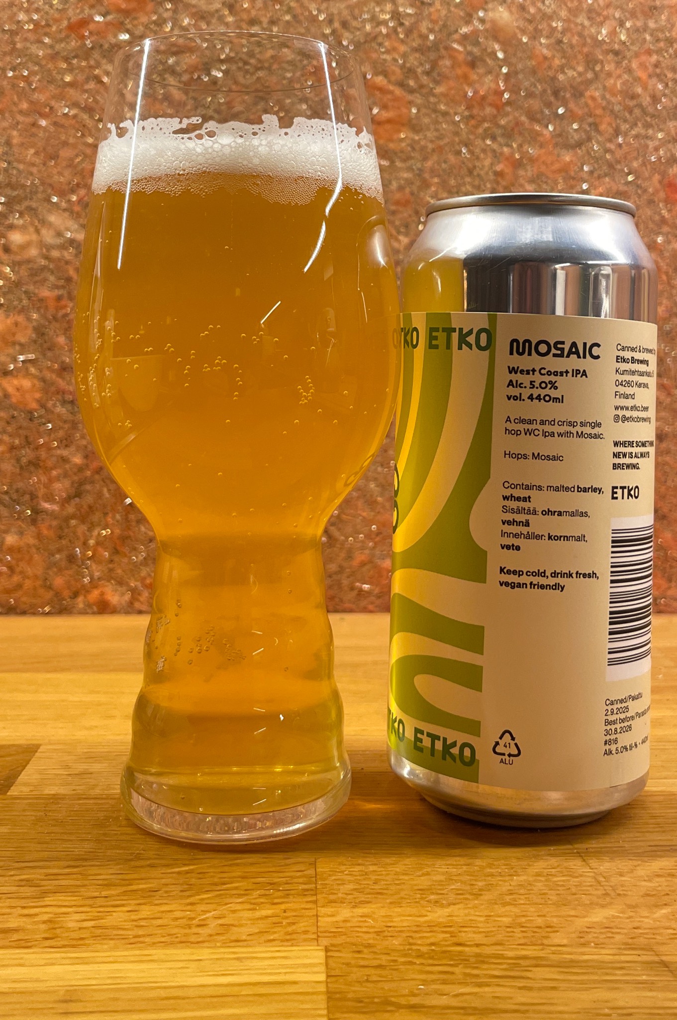 Mosaic West coast IPA, Finland