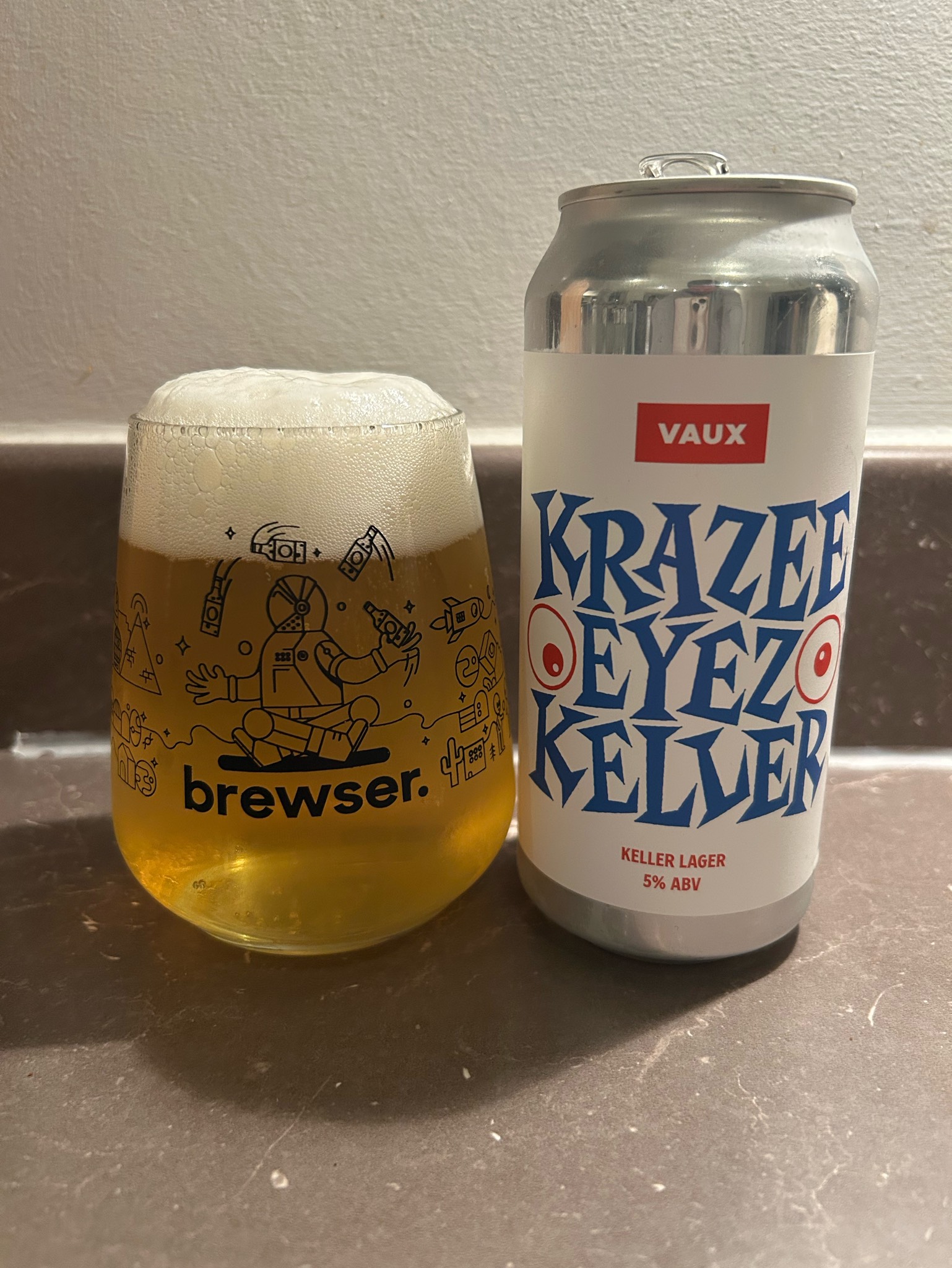 Krazee Eyez Keller, Vaux Brewery