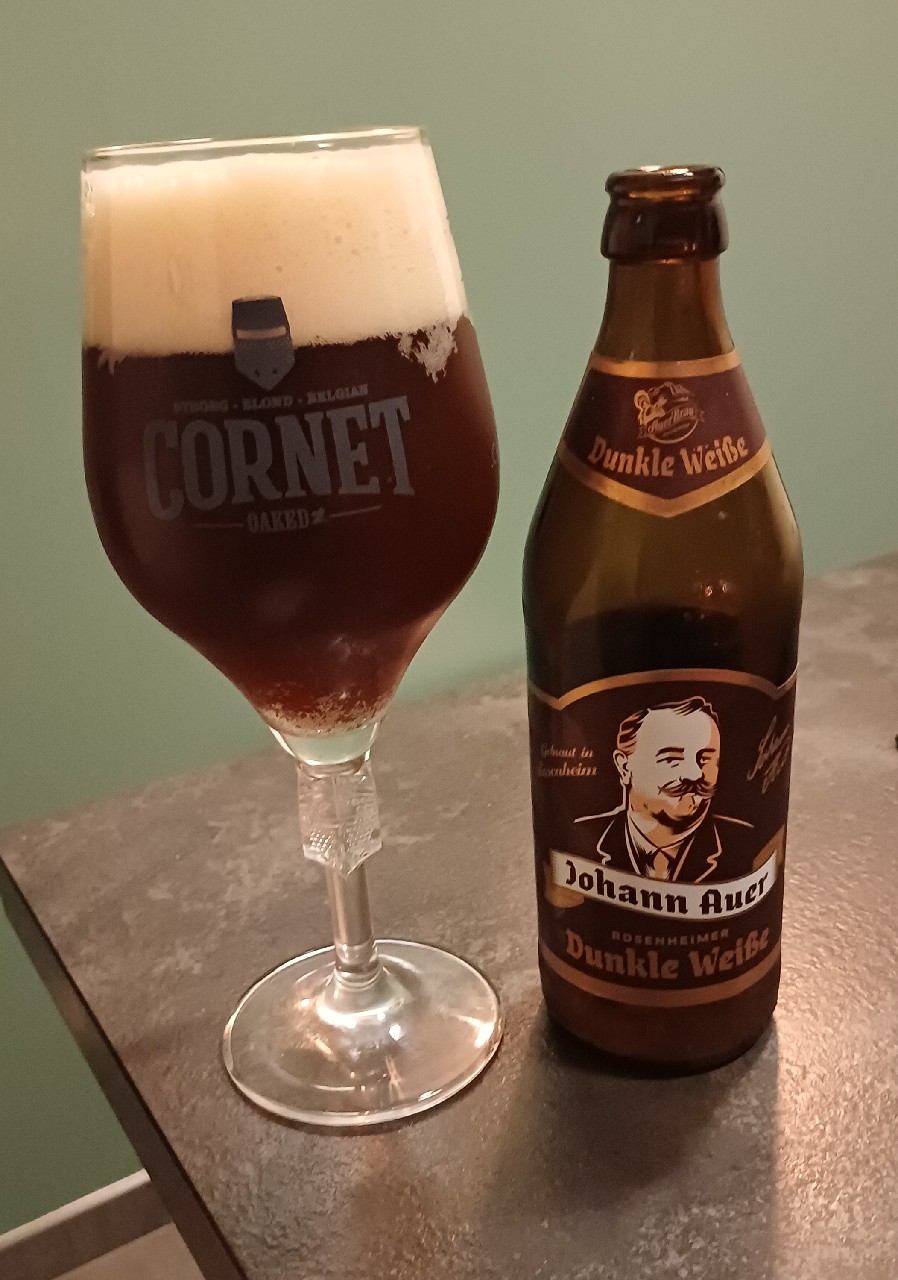 Johann Auer Rosenheimer Dunkle Weiße, Auerbräu Rosenheimer Spezialitätenbrauerei (Paulaner Brauerei)