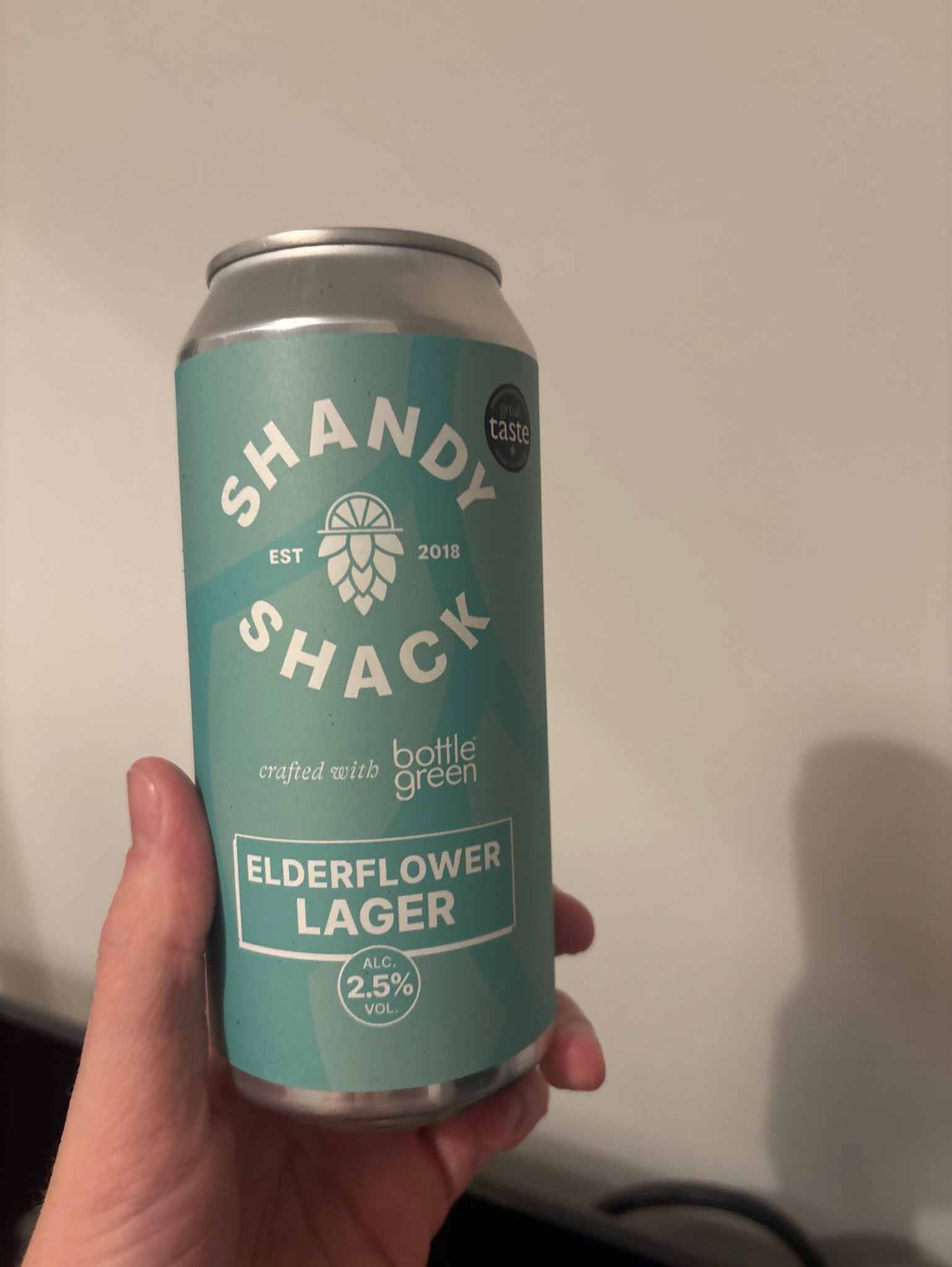 Elderflower lager top, Shandy Shack