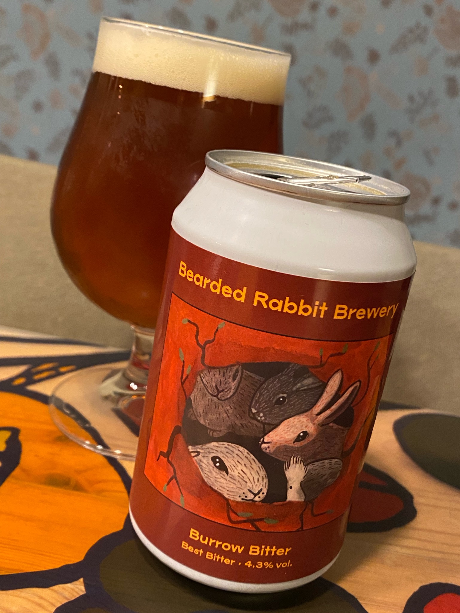 Burrow Bitter, Bearded Rabbit Brewery