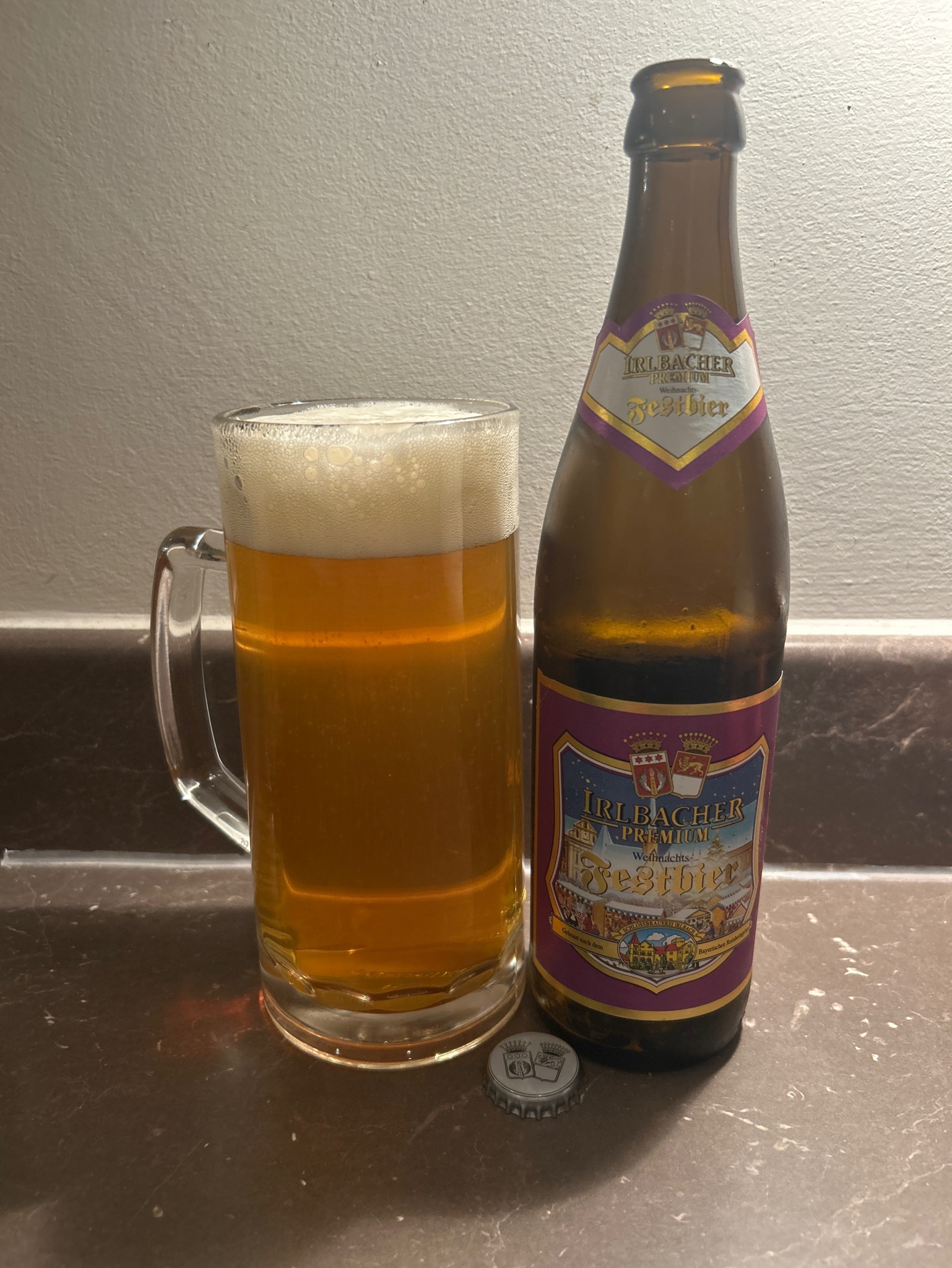 Irlbacher Premium Weihnachts-Festbier, Schlossbrauerei Irlbach (Arcobräu Moos)
