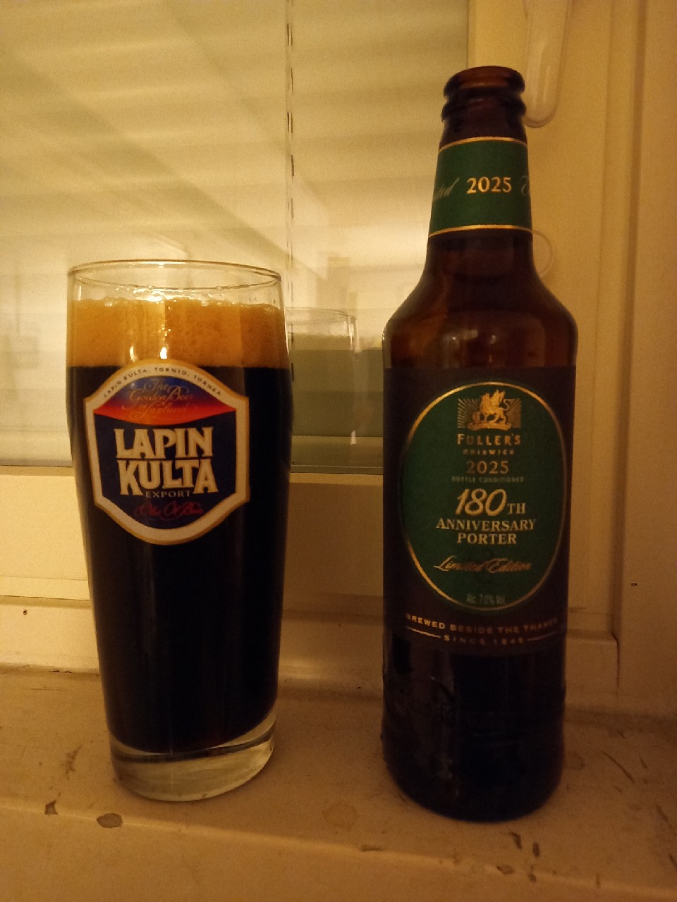 180th Anniversary Porter, Fuller's Griffin Brewery (Asahi Breweries)