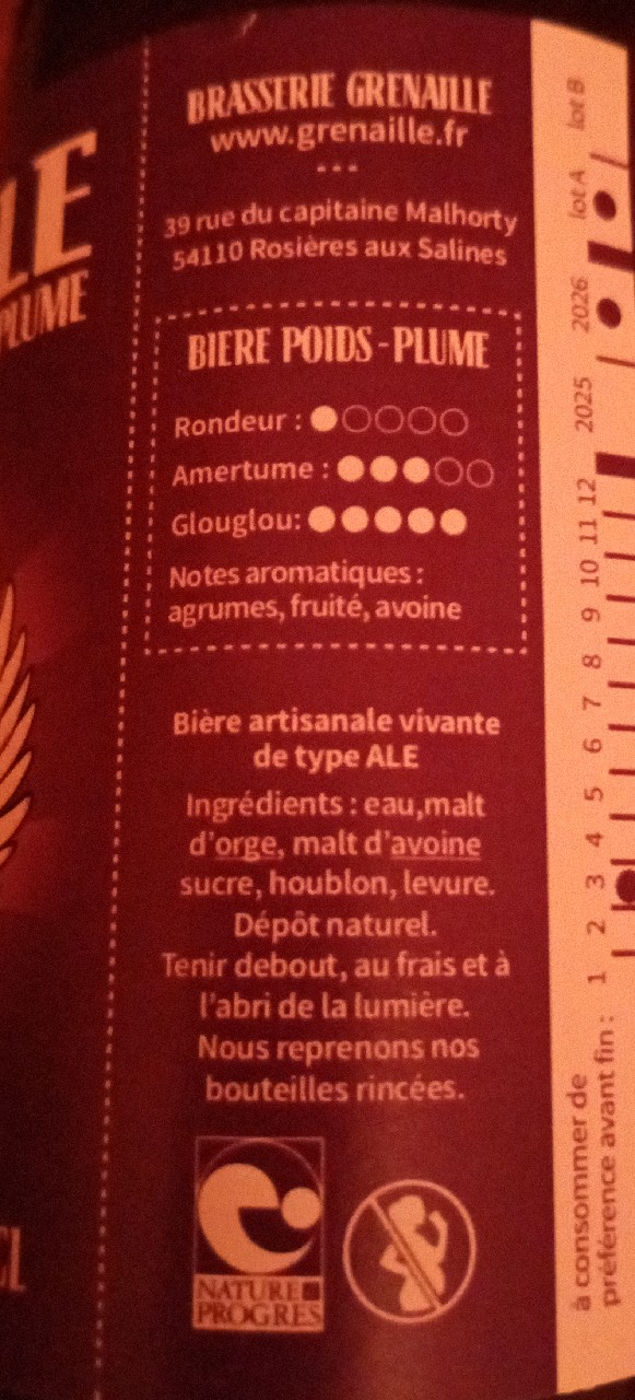 Poids-Plume, Microbrasserie Grenaille