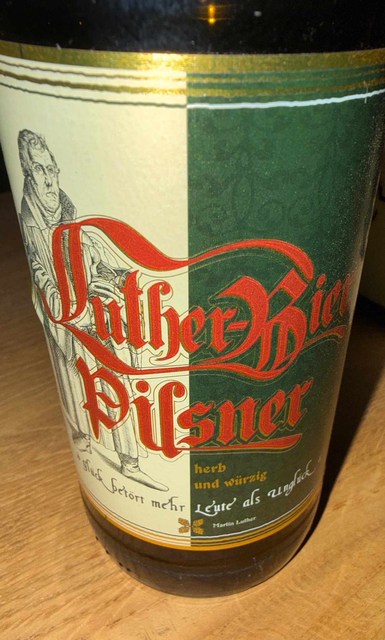 Luther Bier Pilsener, Brauerei Neunspringe Worbis