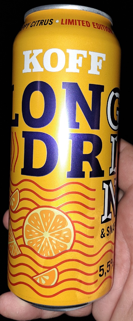 KOFF Long Drink Snappy Citrus, Finland