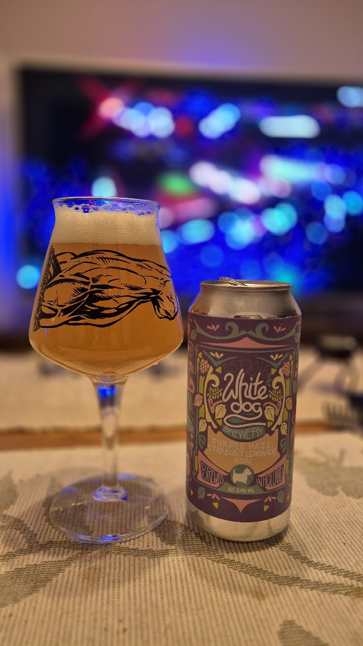 Purple Hazy Starburst Lemonade, White Dog Brewery