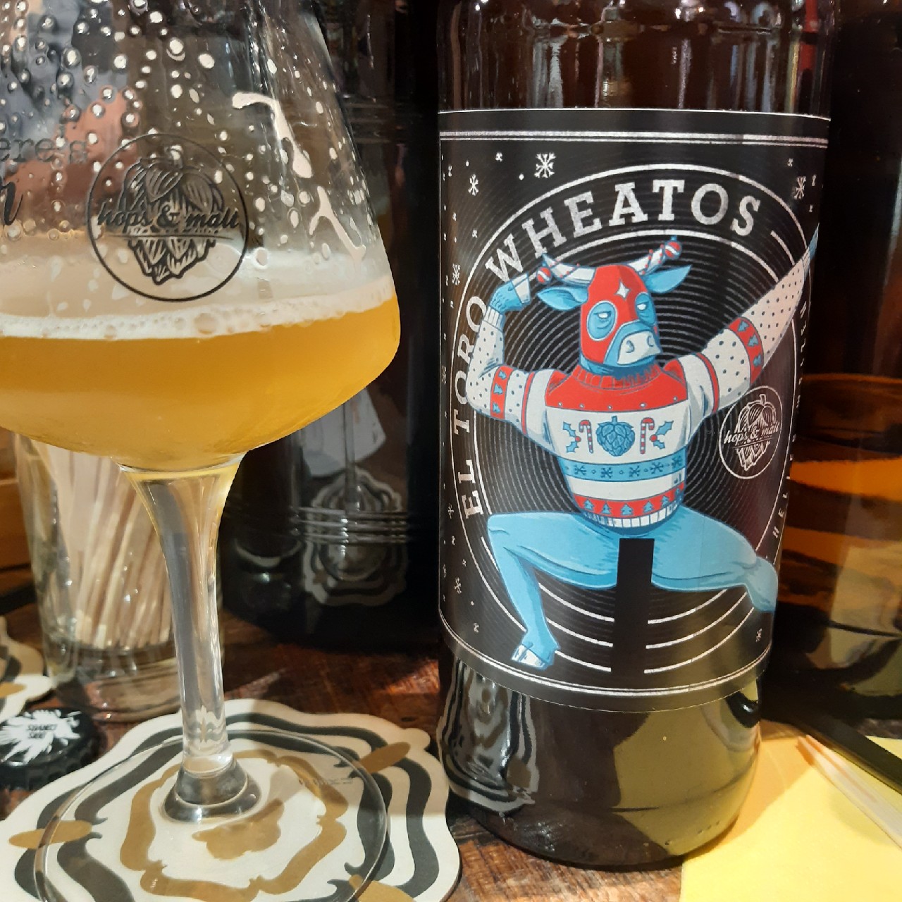 El Toro Wheatos, hops & malt