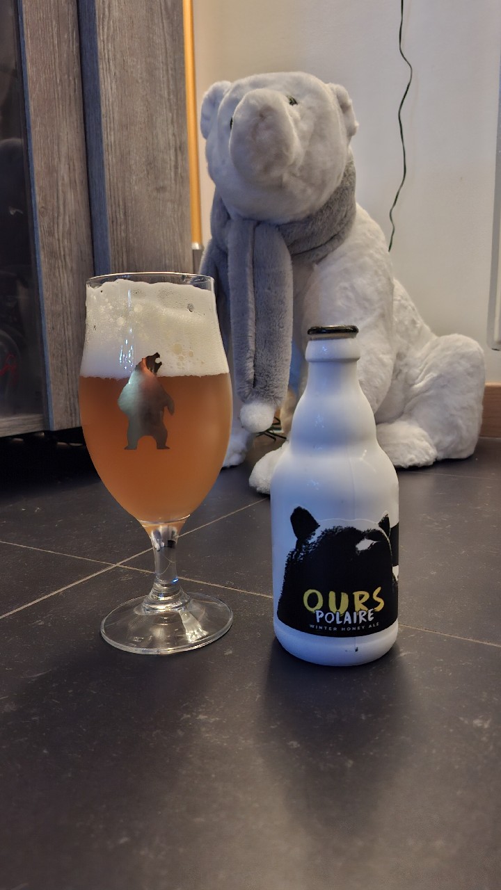 Ours Polaire Winter Honey Ale, Brasserie La Binchoise