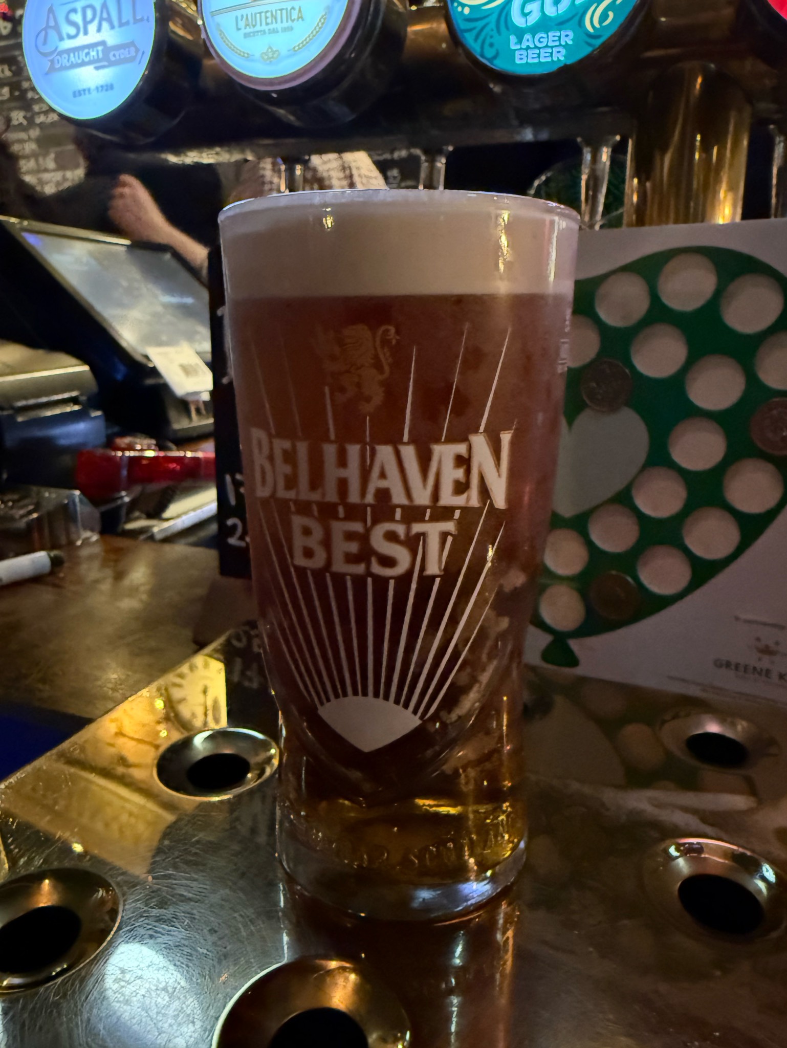 House Lager, Belhaven Brewery (Greene King)