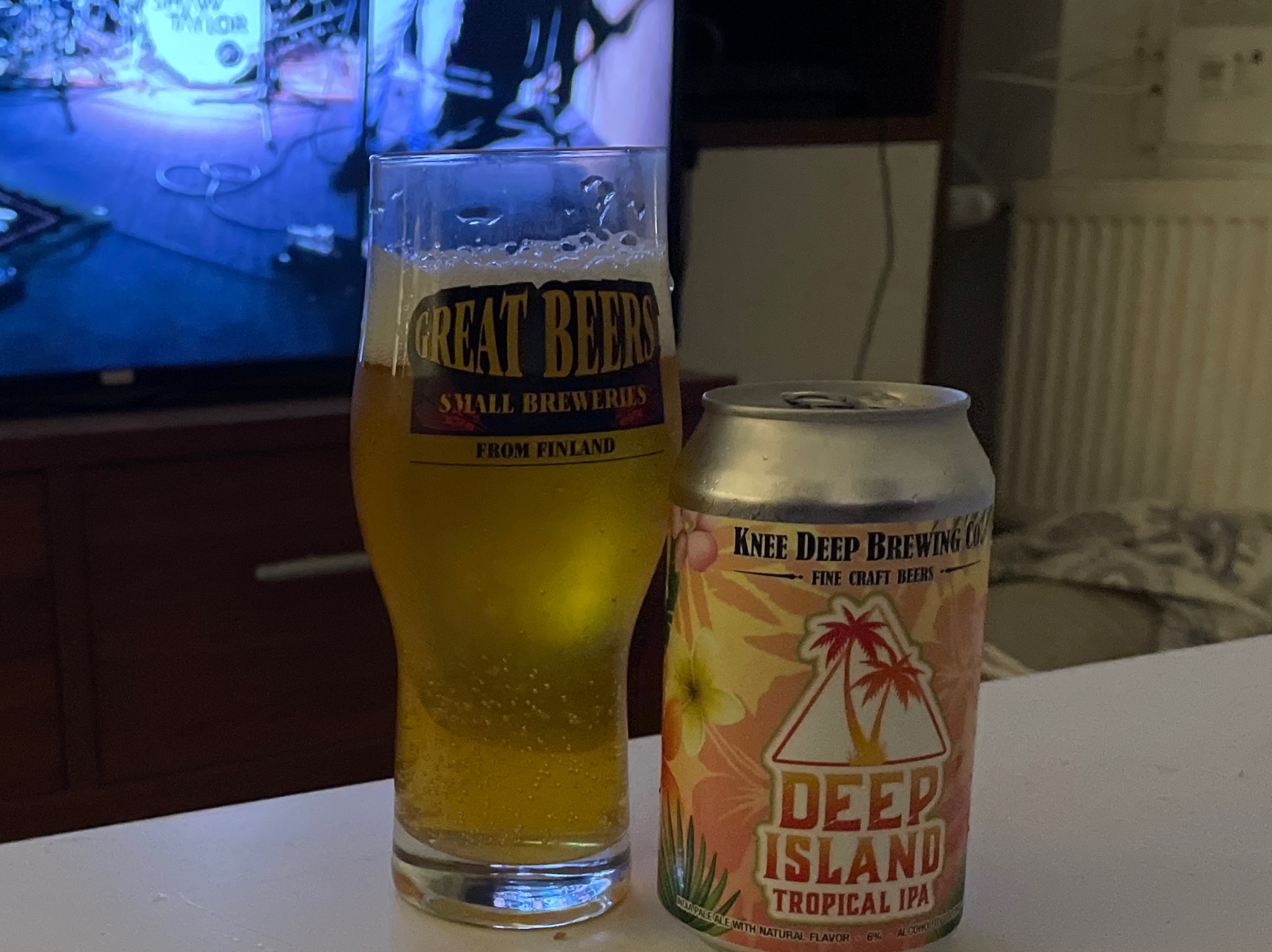 Deep Island Tropical IPA, Knee Deep Brewing Company