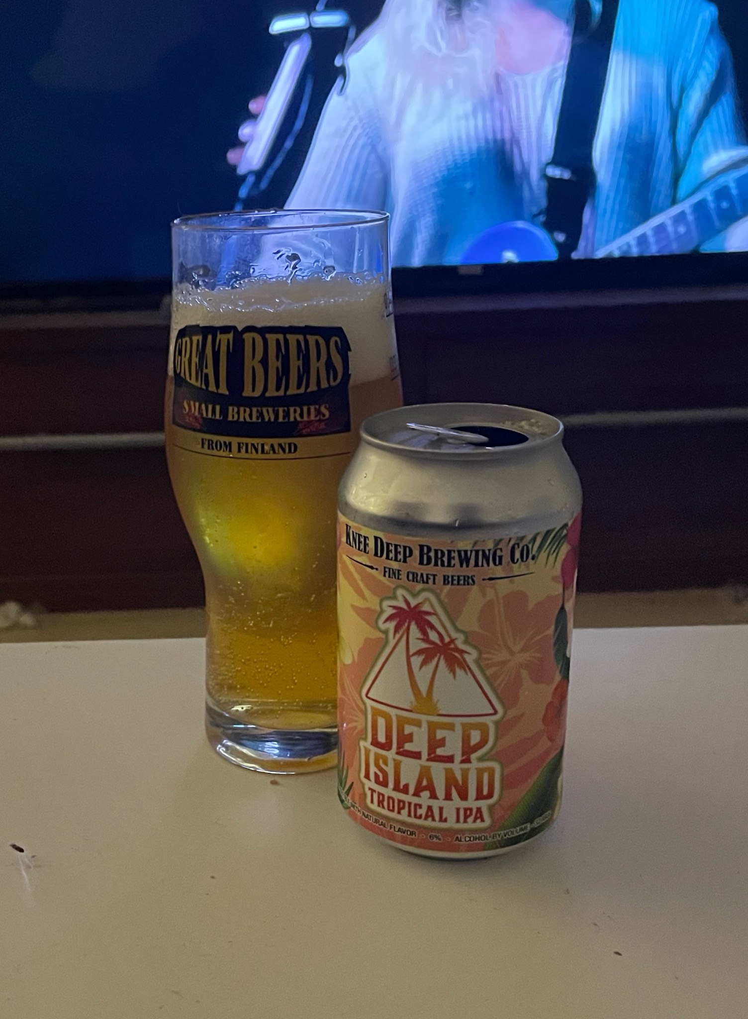 Deep Island Tropical IPA, Knee Deep Brewing Company