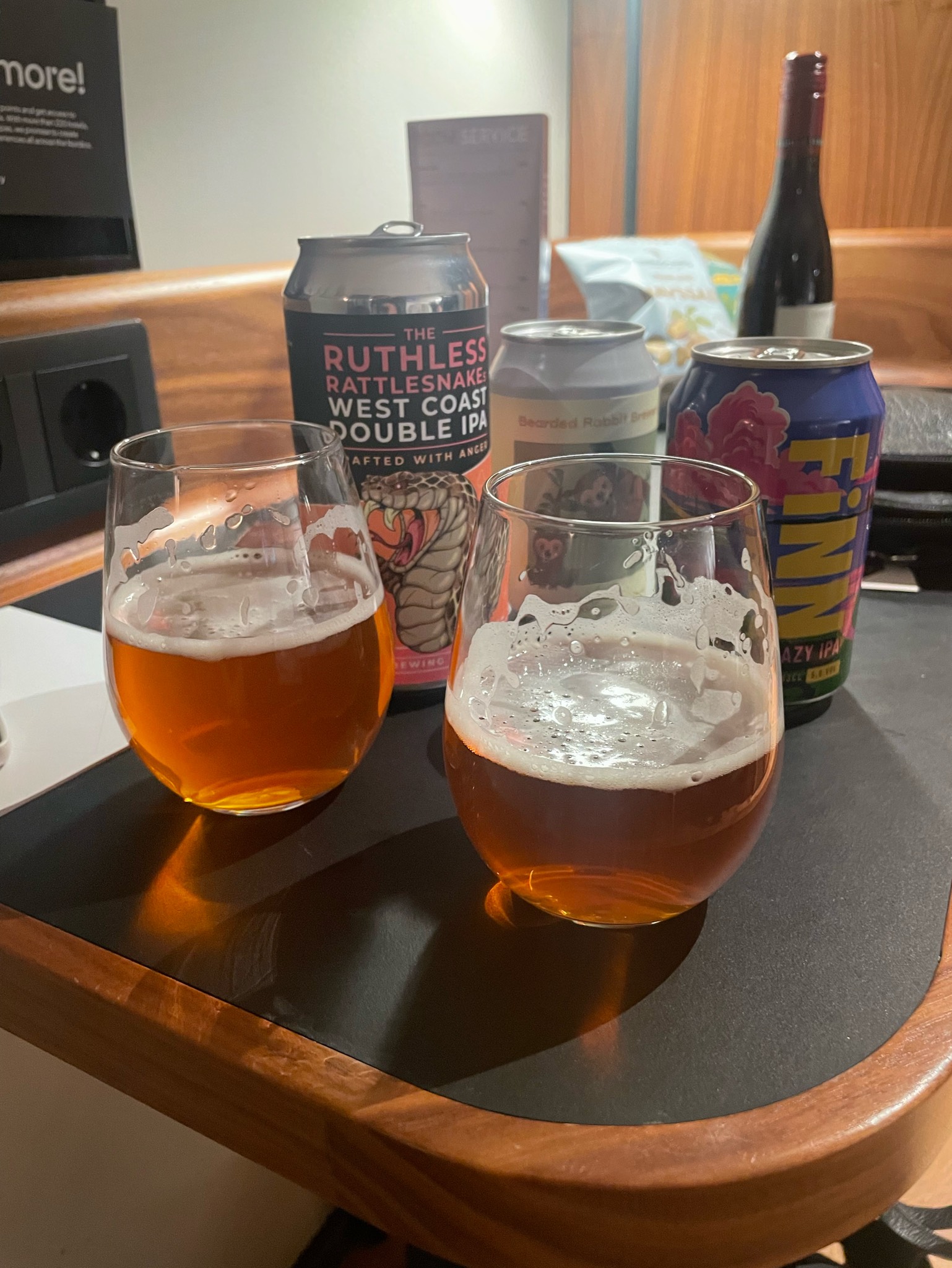 The Ruthless Rattlesnake's Double West Coast IPA, Pine Brewing Company
