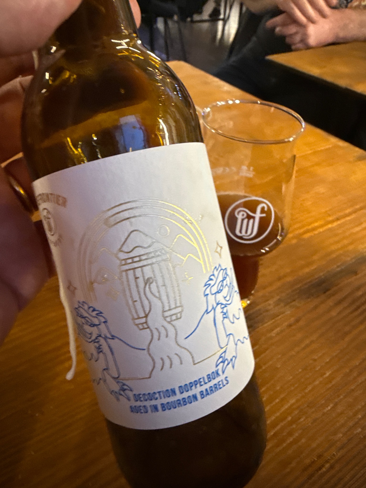 Decoction Doppelbok Aged In Bourbon Barrels, White Frontier Brewery