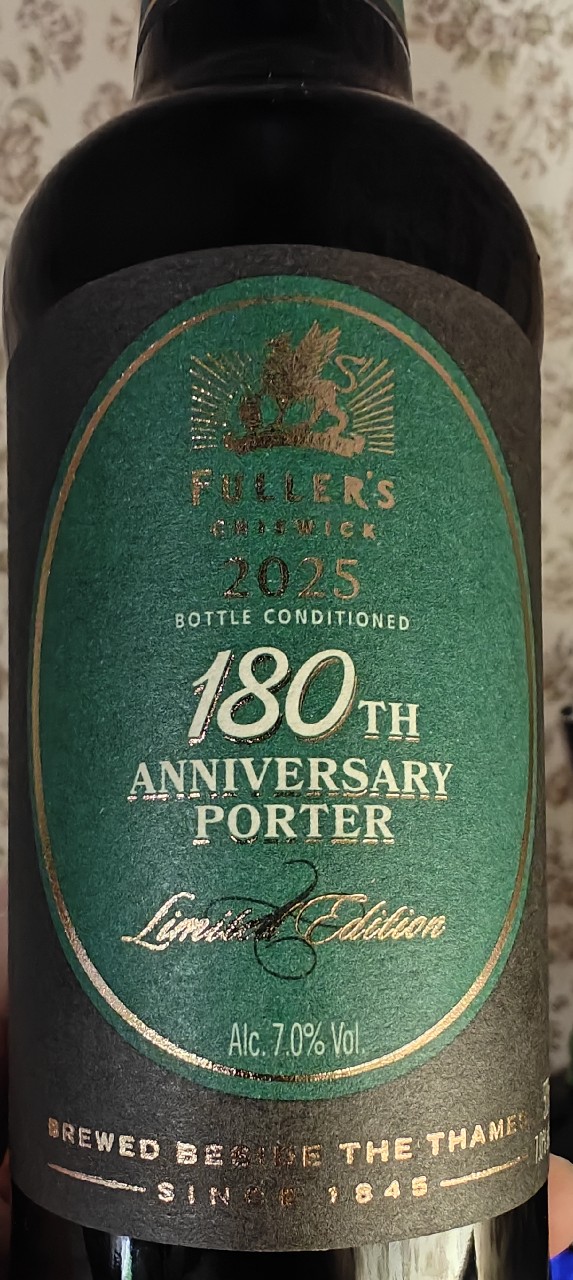 180th Anniversary Porter, Fuller's Griffin Brewery (Asahi Breweries)