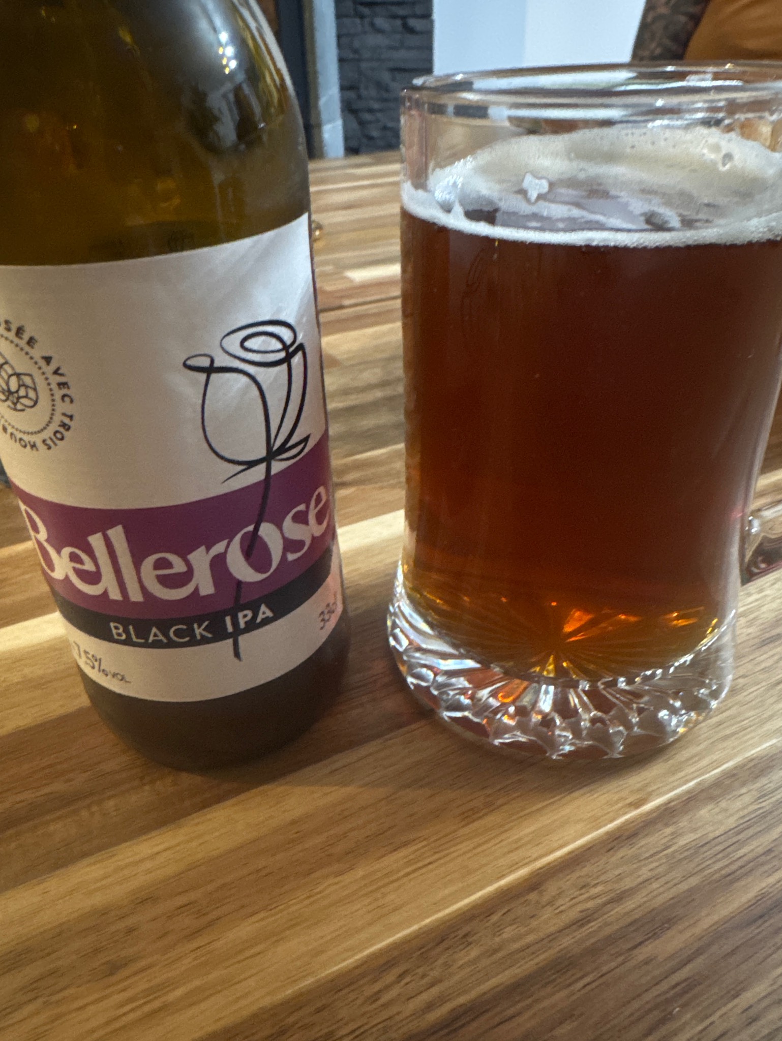 Bellerose Black IPA, Brasserie Des Sources