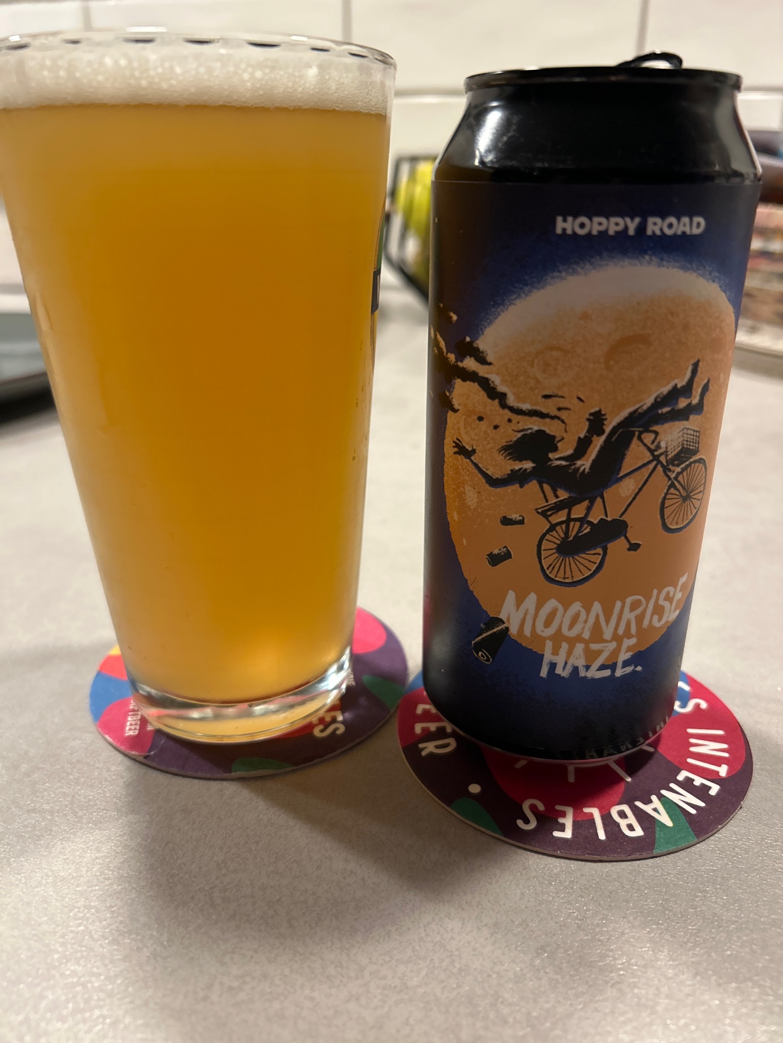 Moonrise Haze, France